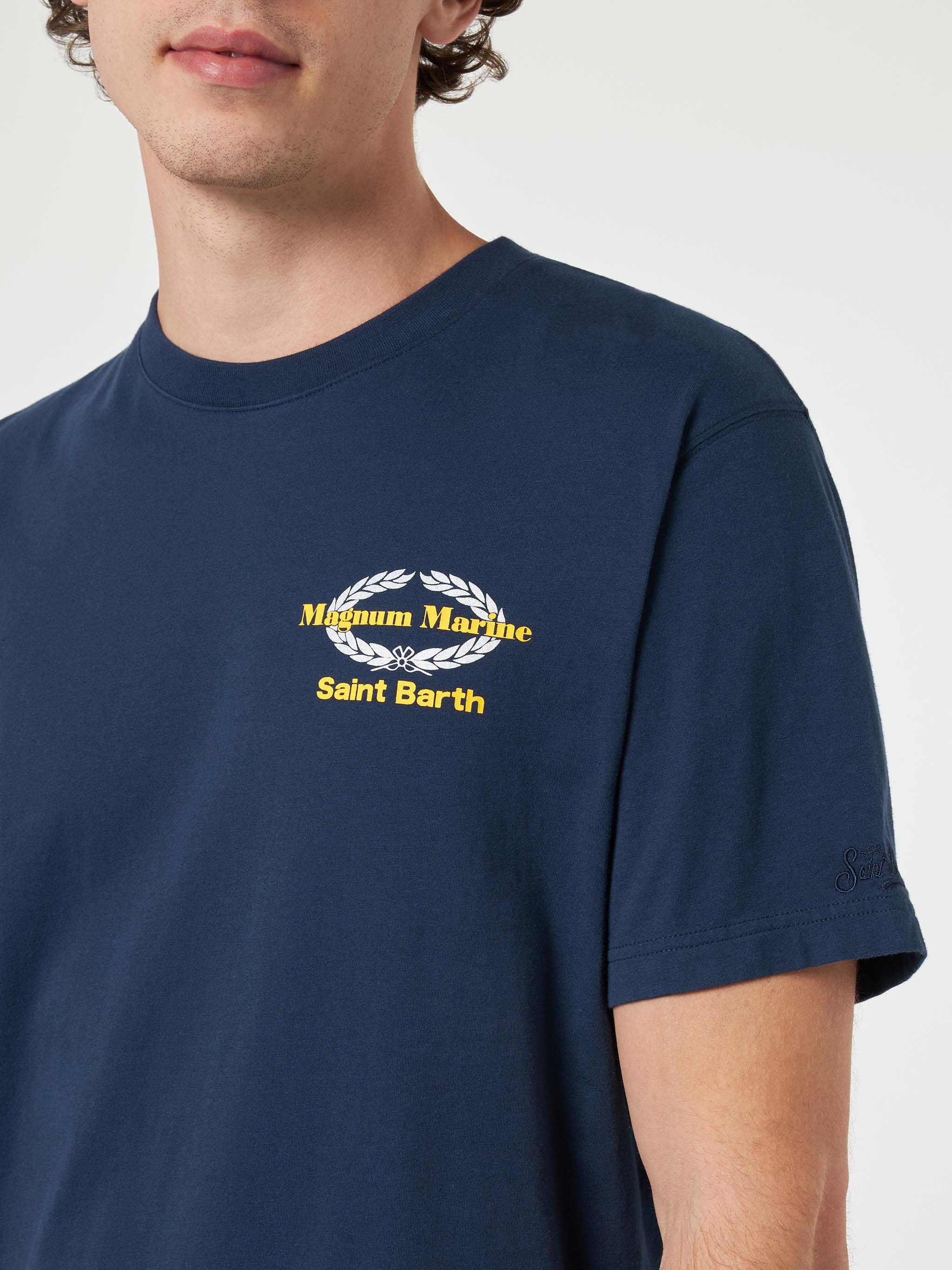 T-shirt with Magnum Marine print in blue | Special Edition - Image 2