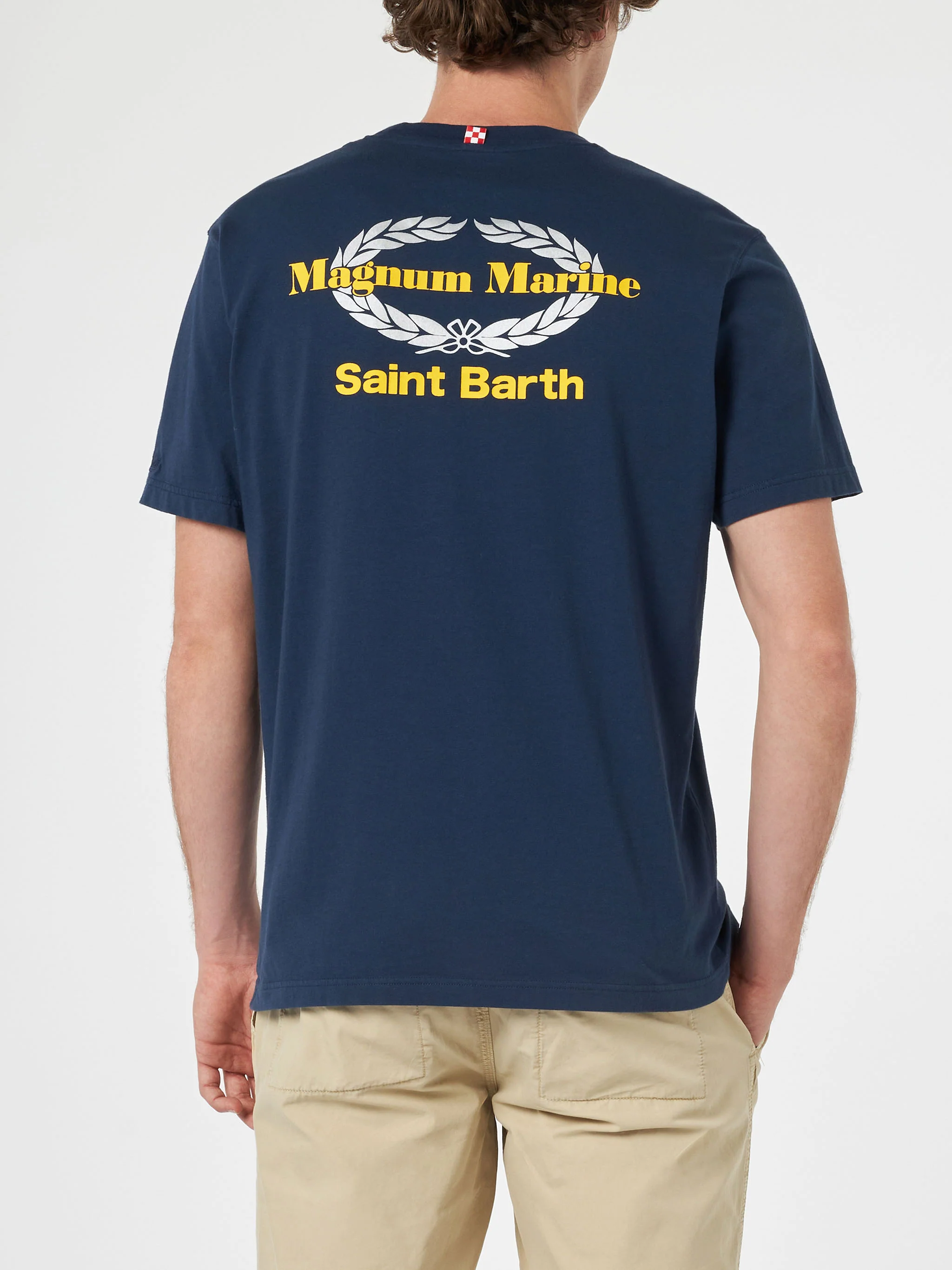 T-shirt with Magnum Marine print in blue | Special Edition - Image 3