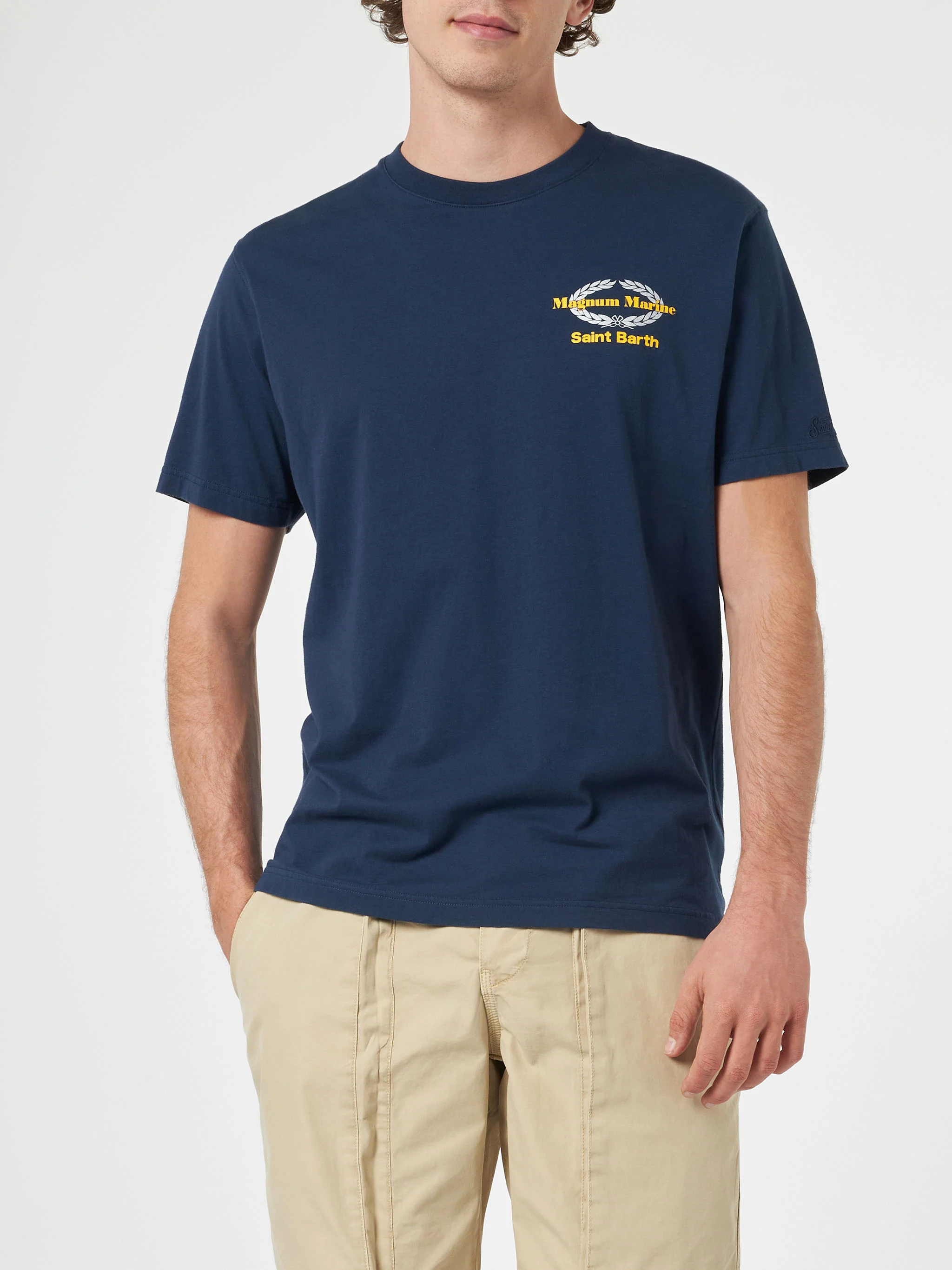 T-shirt with Magnum Marine print in blue | Special Edition - Image 4