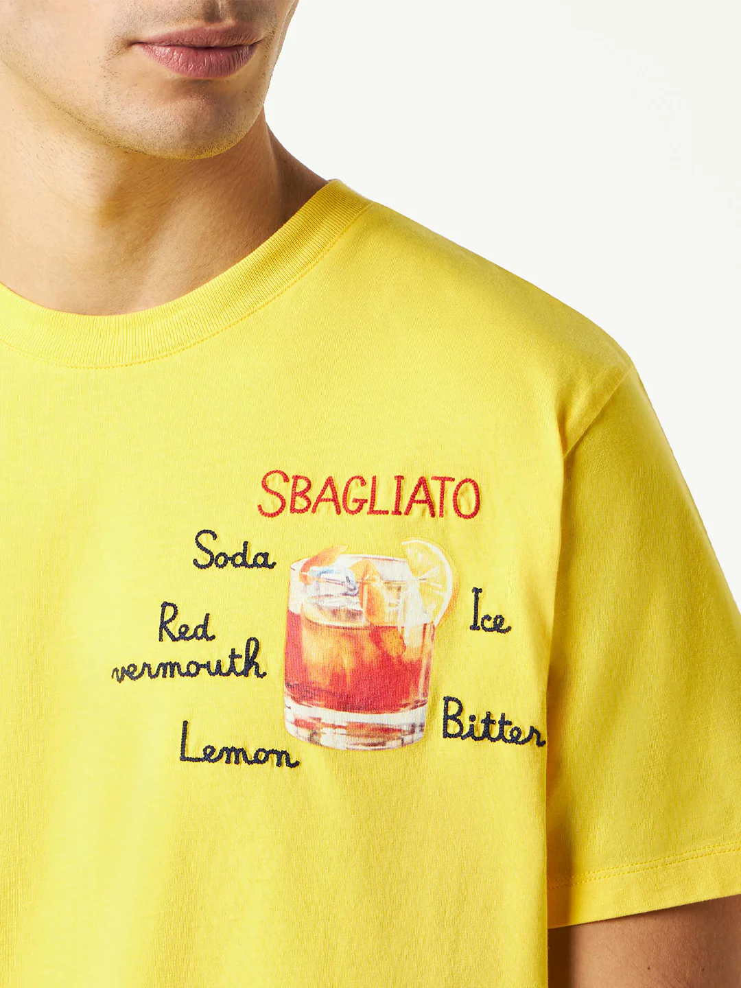 T-shirt with Sbagliato glass print - Image 2