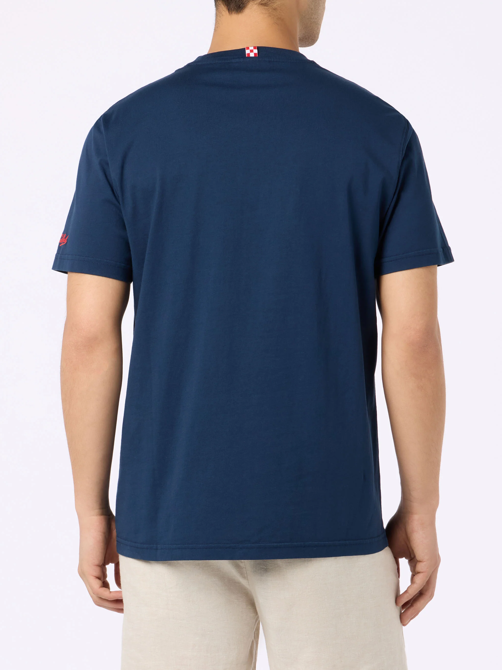 Spritz obsessed embroidered t-shirt in blue - Image 4