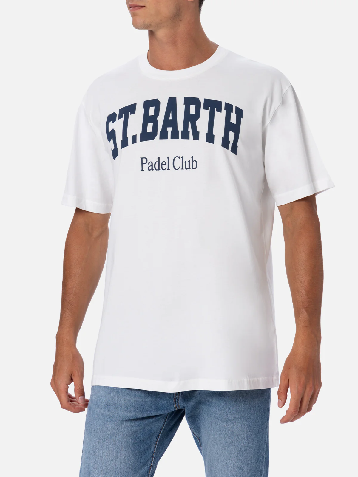 T-shirt with St Barth Padel Club print in white - Image 2