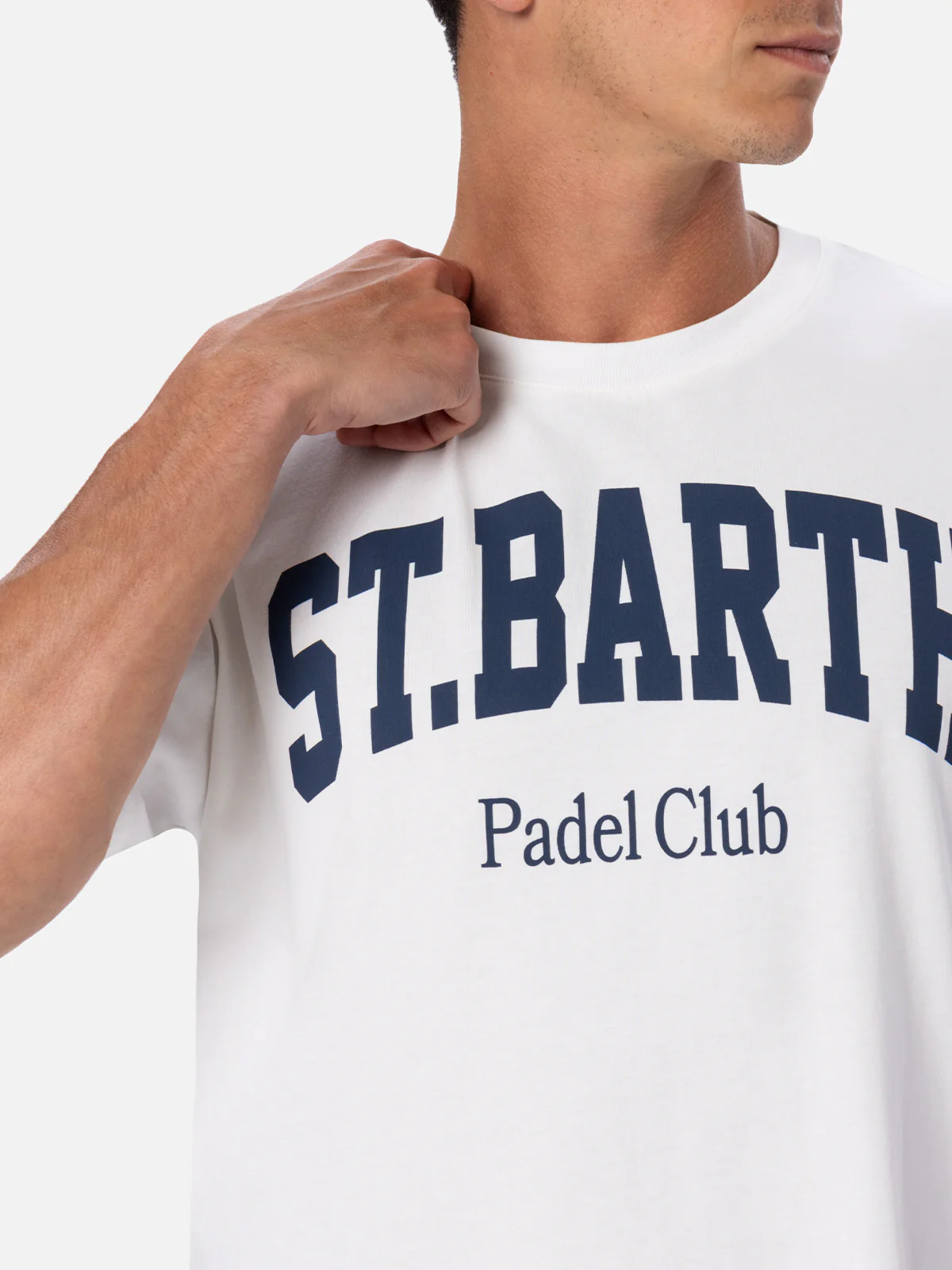 T-shirt with St Barth Padel Club print in white - Image 3