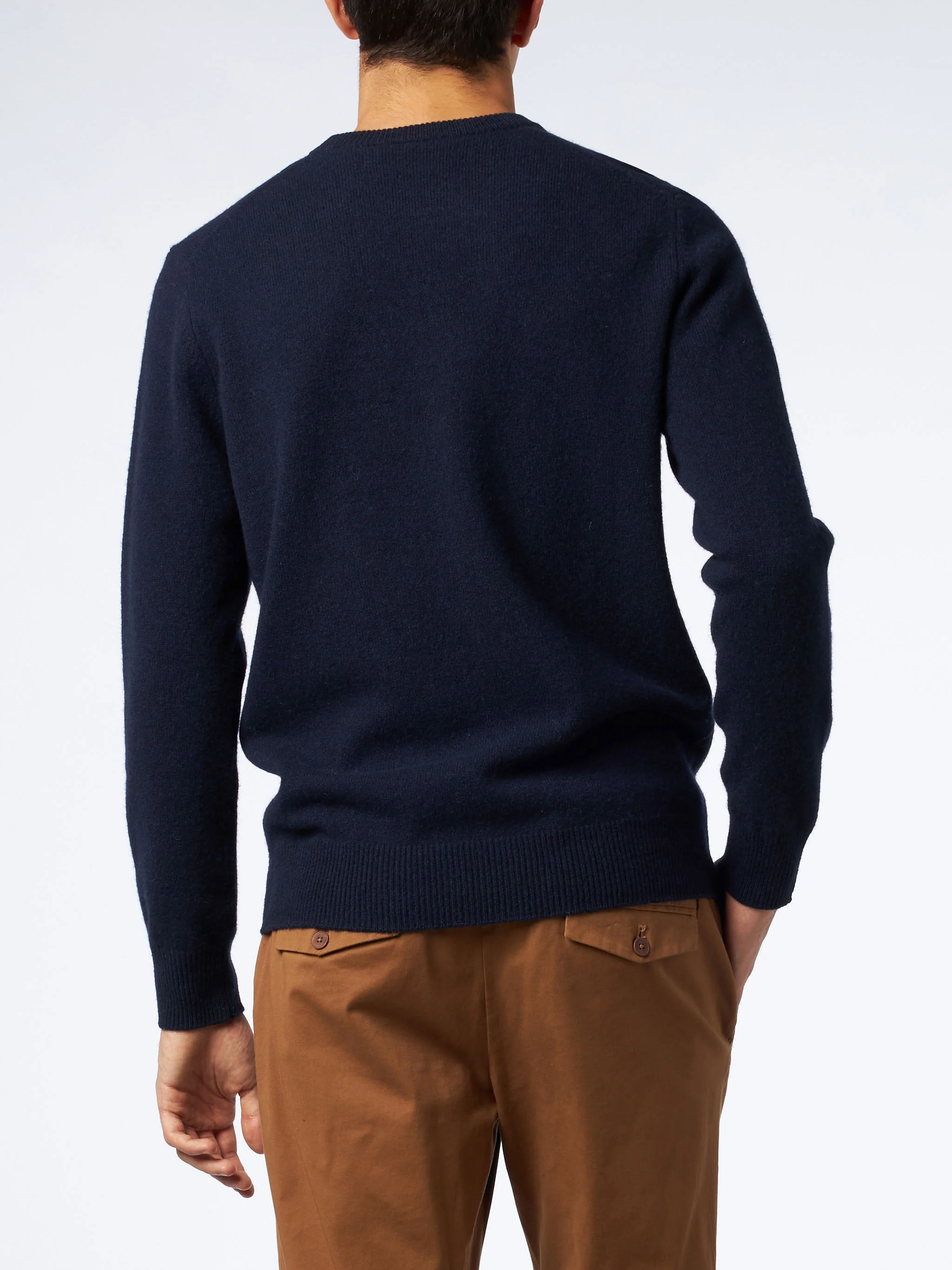 Blue sweater Regent in lambswool - Image 2