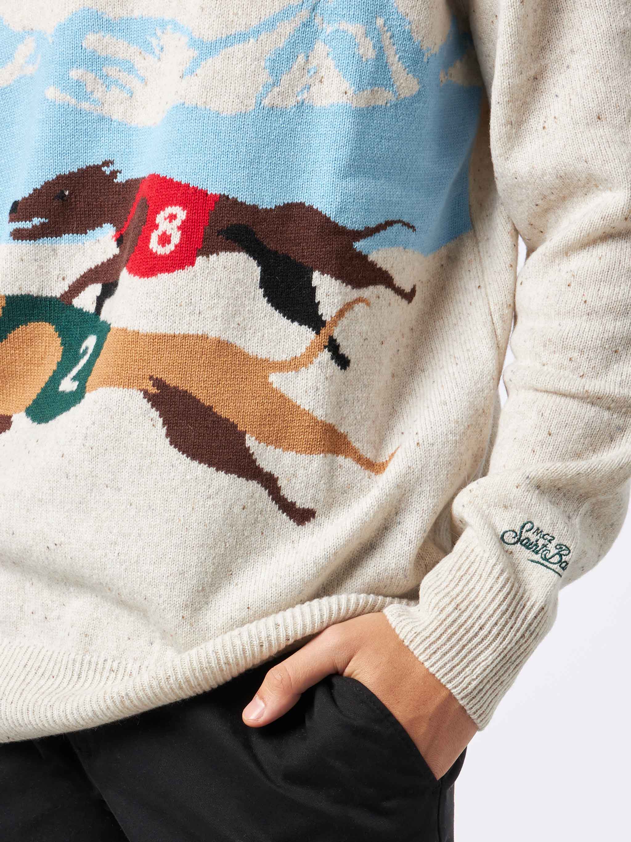 Heron white St. Moritz postcard sweater - Image 2