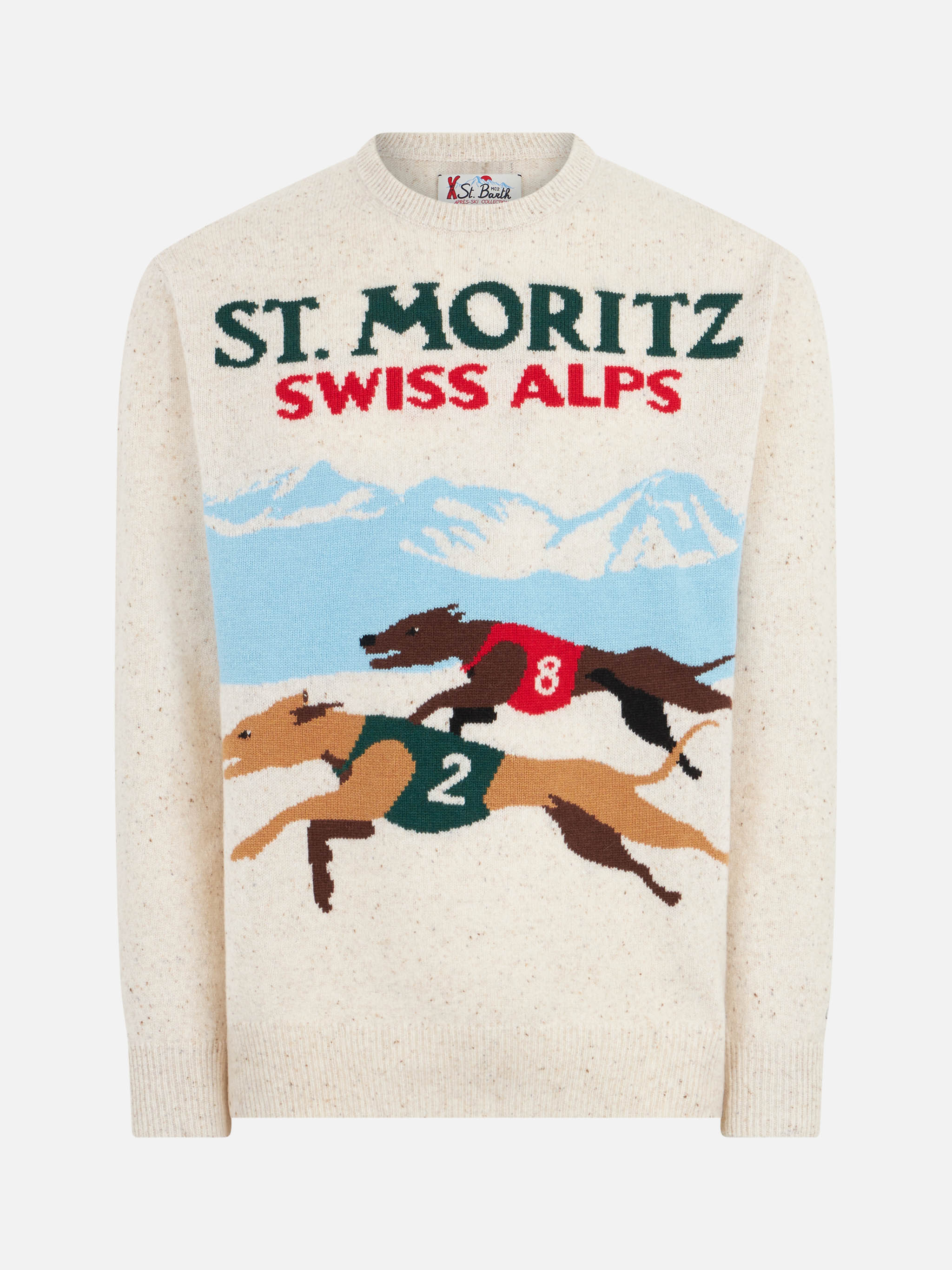 Heron white St. Moritz postcard sweater - Image 4