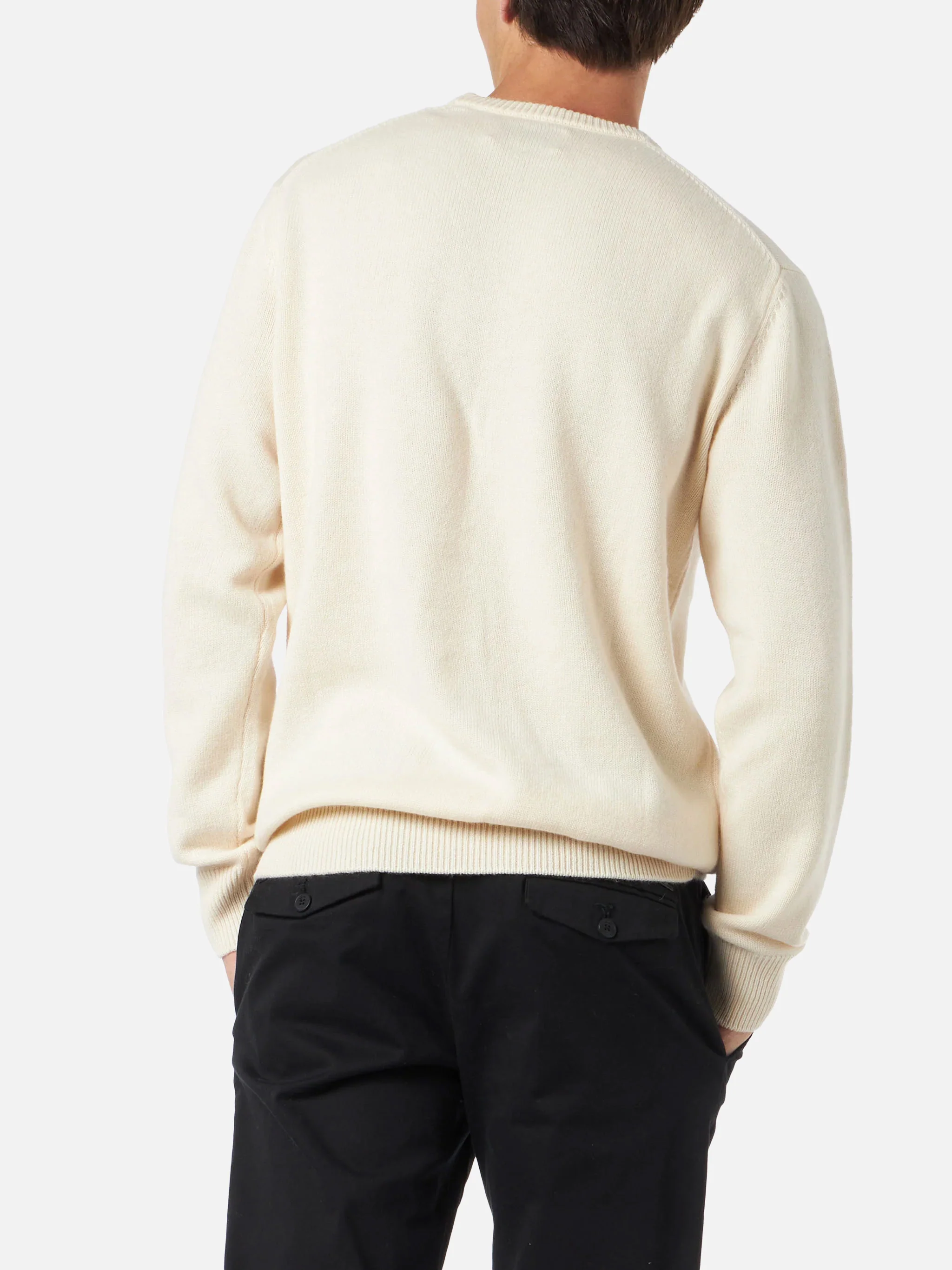 Crewneck sweater Heron with Christmas in Saint Barth embroidery - Image 3