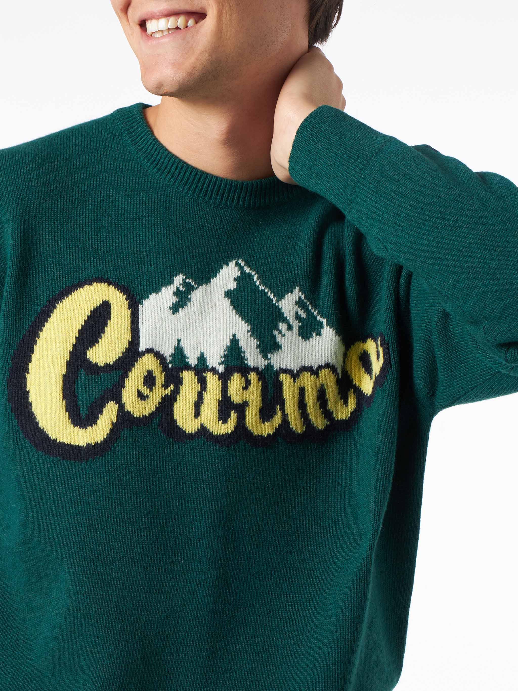 Heron green Courma mountains sweater - Image 2