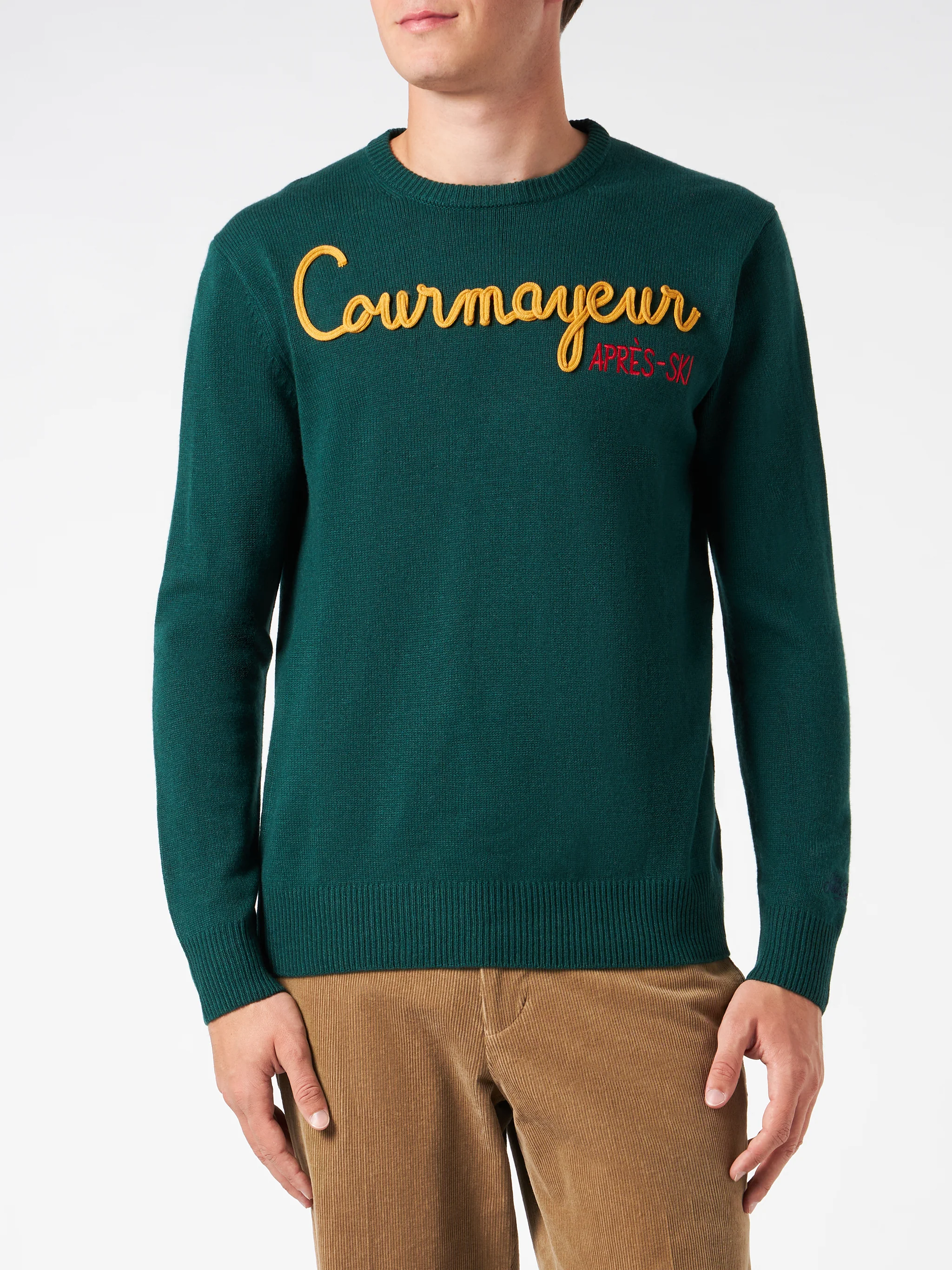 Heron green Courmayeur Après Ski sweater - Image 3