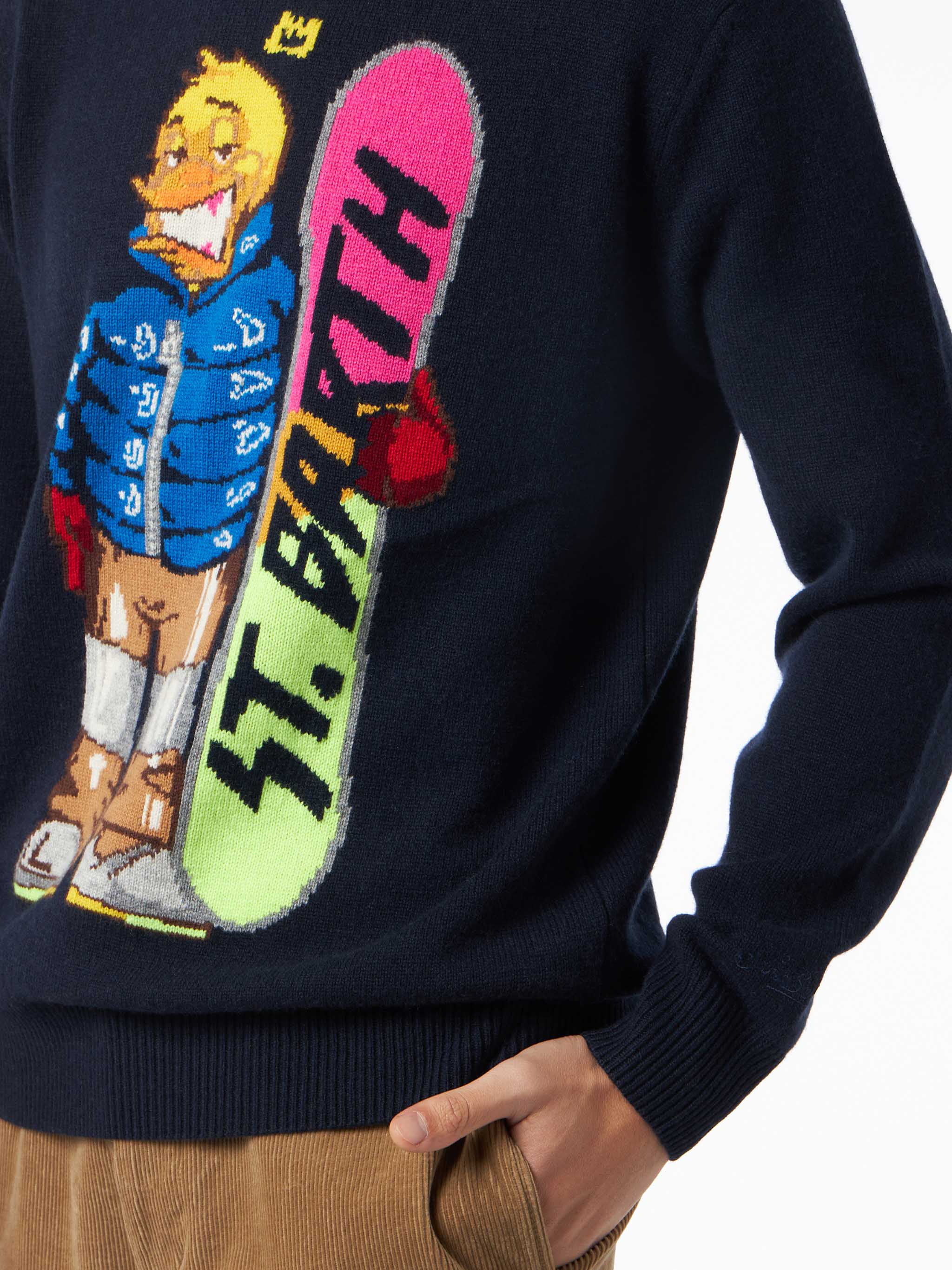 Heron blue Crypto Ducky snowboard sweater | Special Edition - Image 2