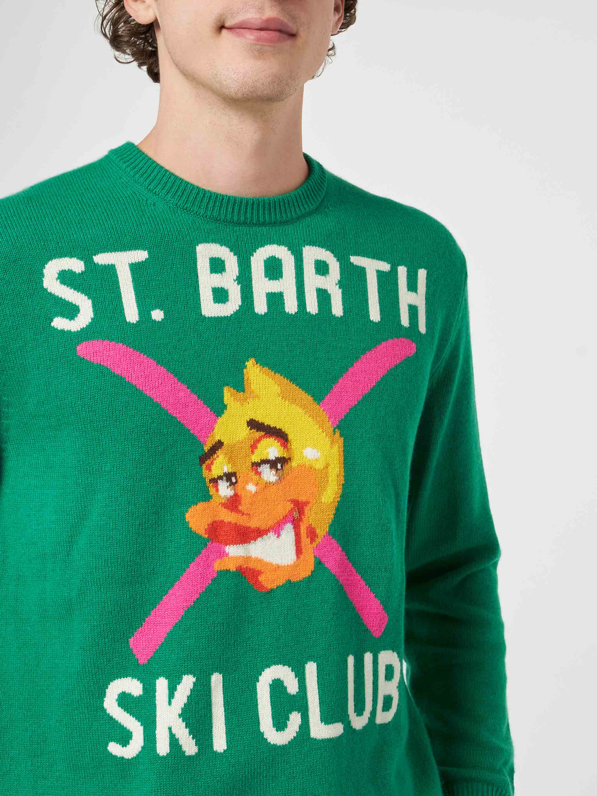 Crewneck sweater Heron with Crypto Ducky jacquard | CRYPTO PUPPETS SPECIAL EDITION - Image 2