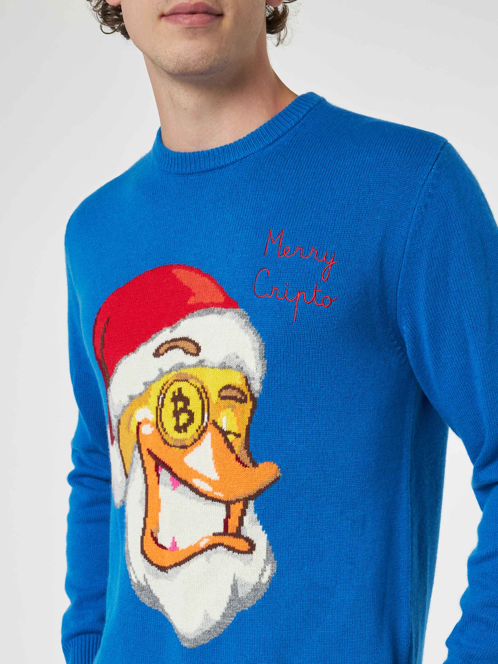 Crewneck sweater Heron with Crypto Ducky jacquard | CRYPTO PUPPETS SPECIAL EDITION - Image 2