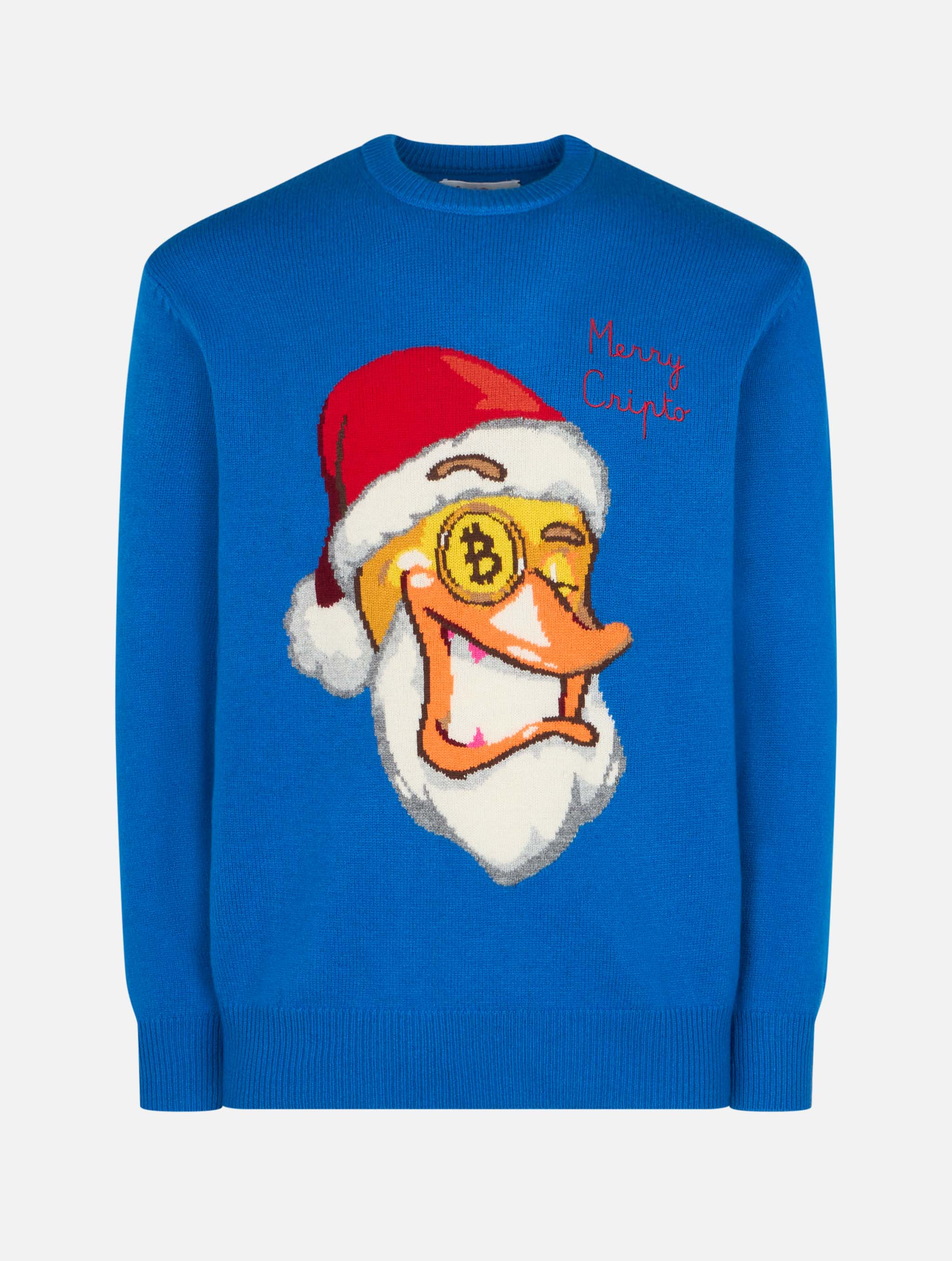 Crewneck sweater Heron with Crypto Ducky jacquard | CRYPTO PUPPETS SPECIAL EDITION - Image 4