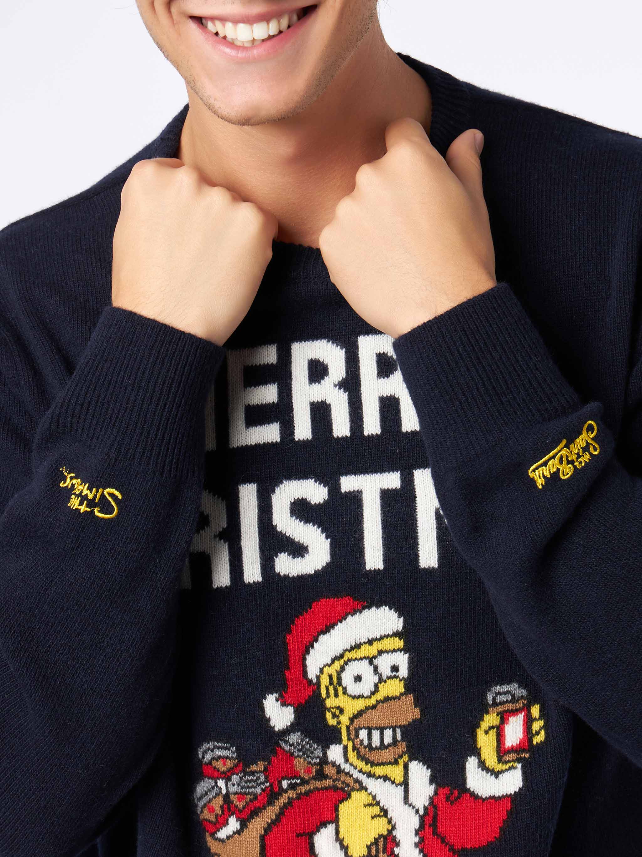 Crewneck sweater Heron with Homer Simpson jacquard | THE SIMPSONS SPECIAL EDITION - Image 2
