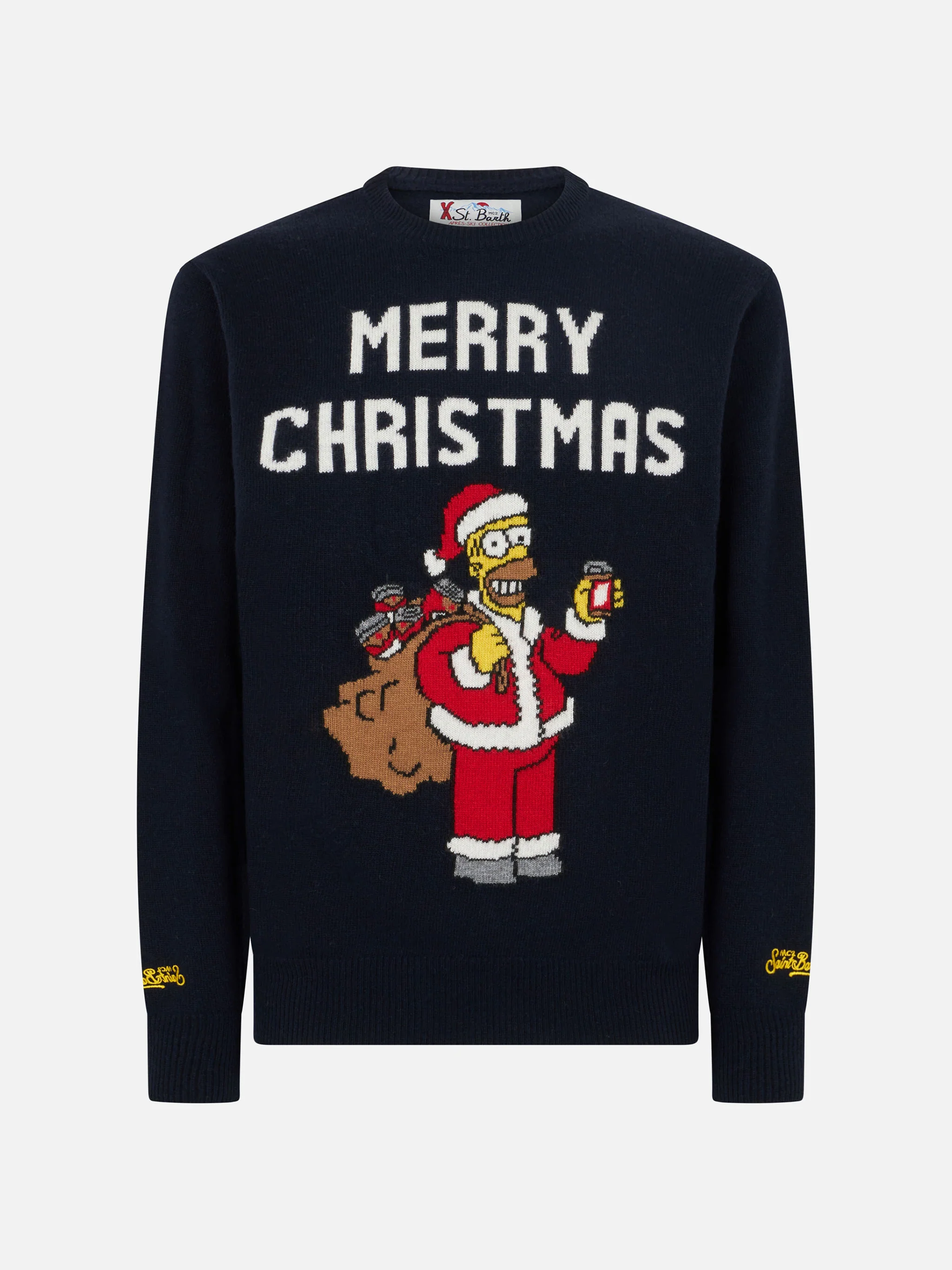 Crewneck sweater Heron with Homer Simpson jacquard | THE SIMPSONS SPECIAL EDITION - Image 4