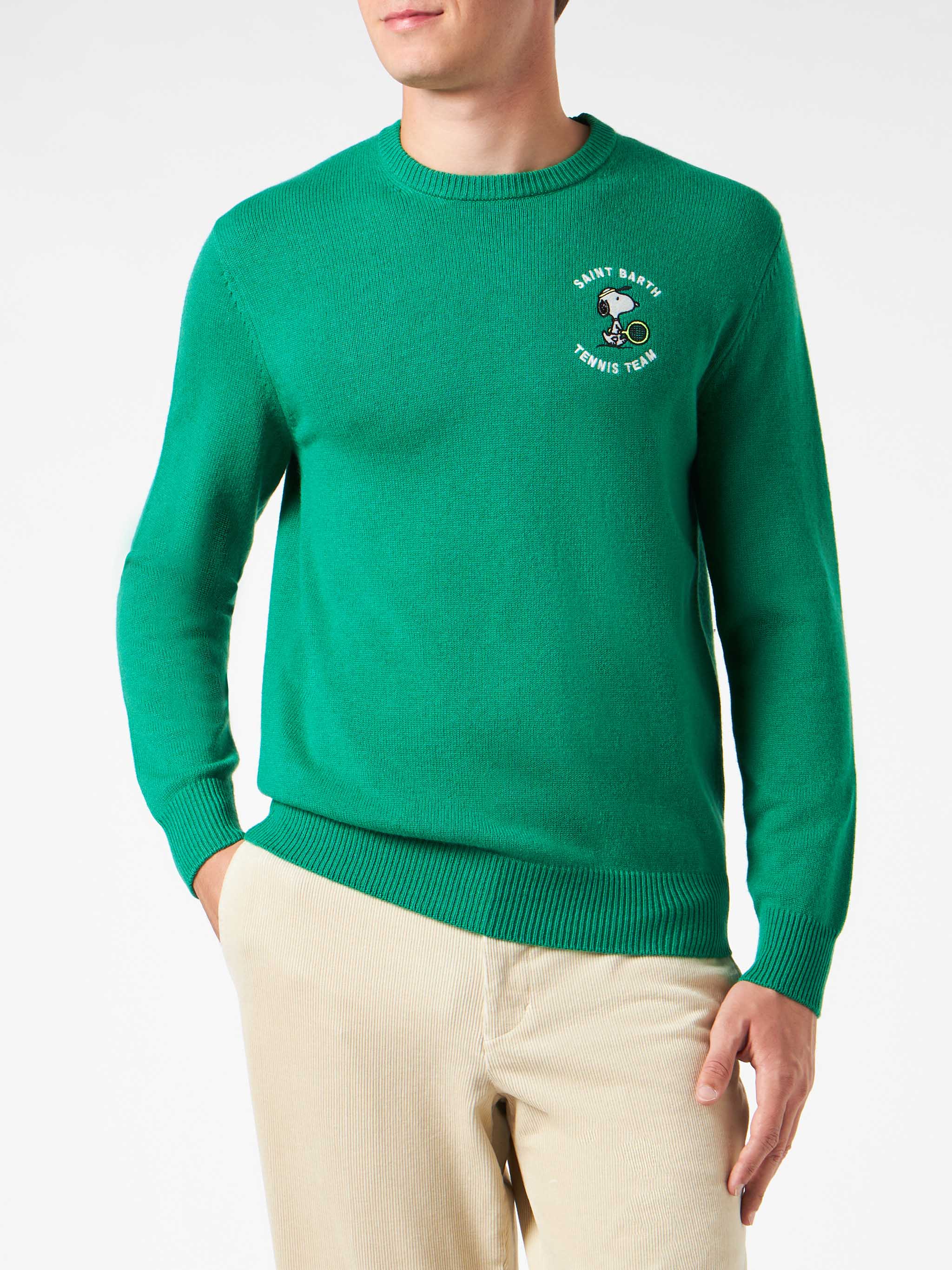 Heron green Snoopy tennis sweater | Special Edition - Image 2