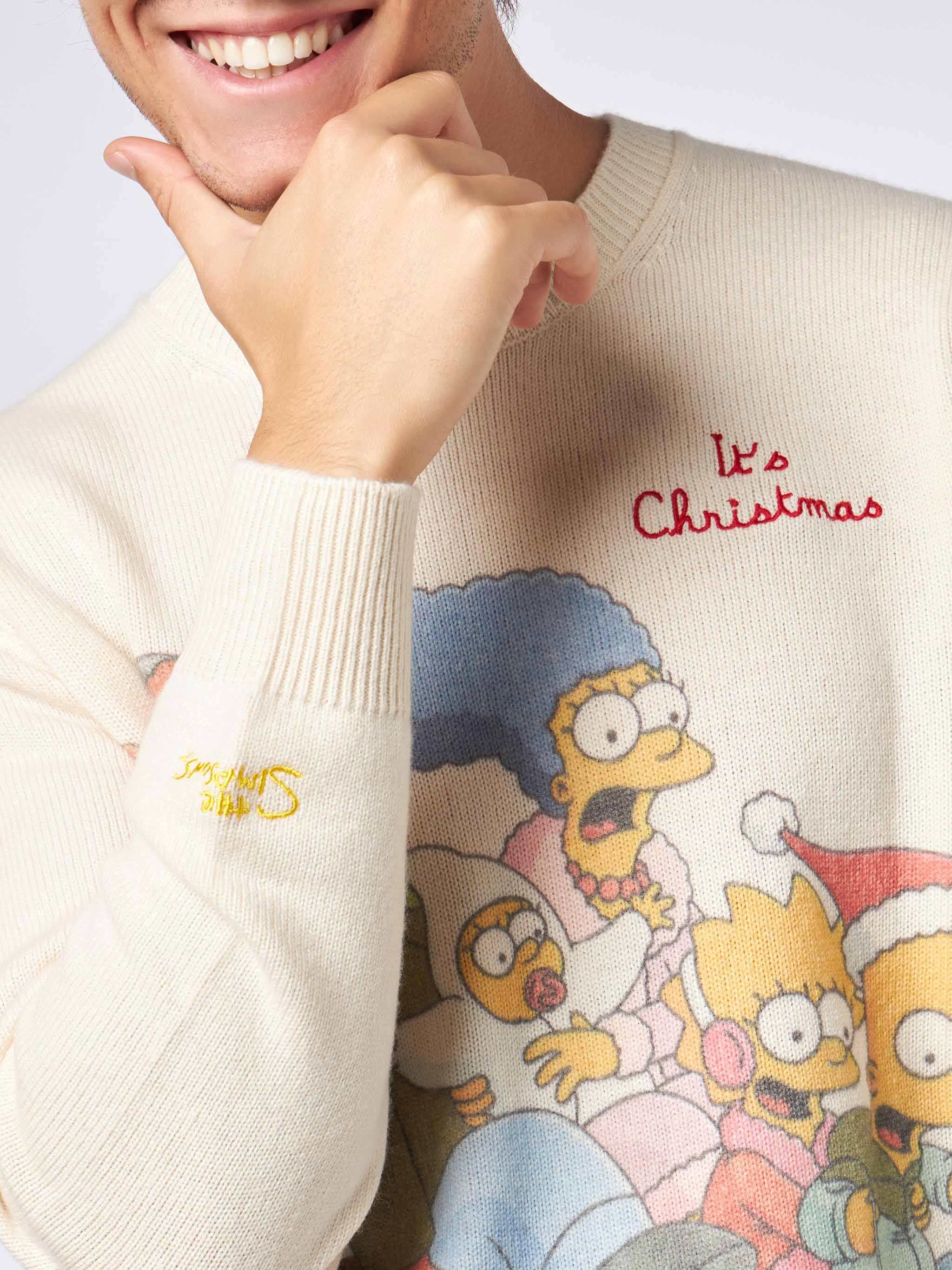 Crewneck sweater Heron with The Simpson family jacquard | THE SIMPSONS SPECIAL EDITION - Image 2
