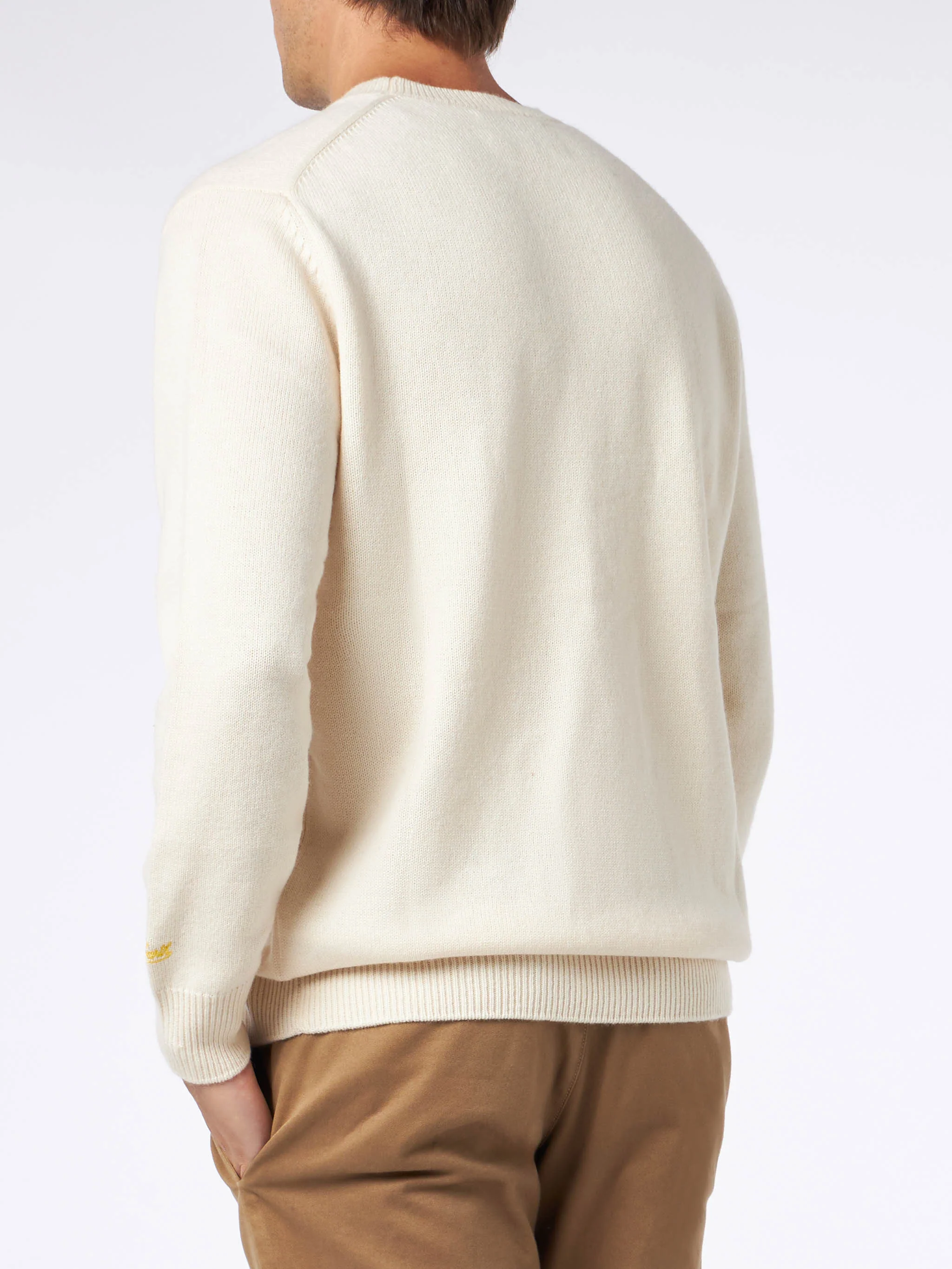 Crewneck sweater Heron with The Simpson family jacquard | THE SIMPSONS SPECIAL EDITION - Image 3