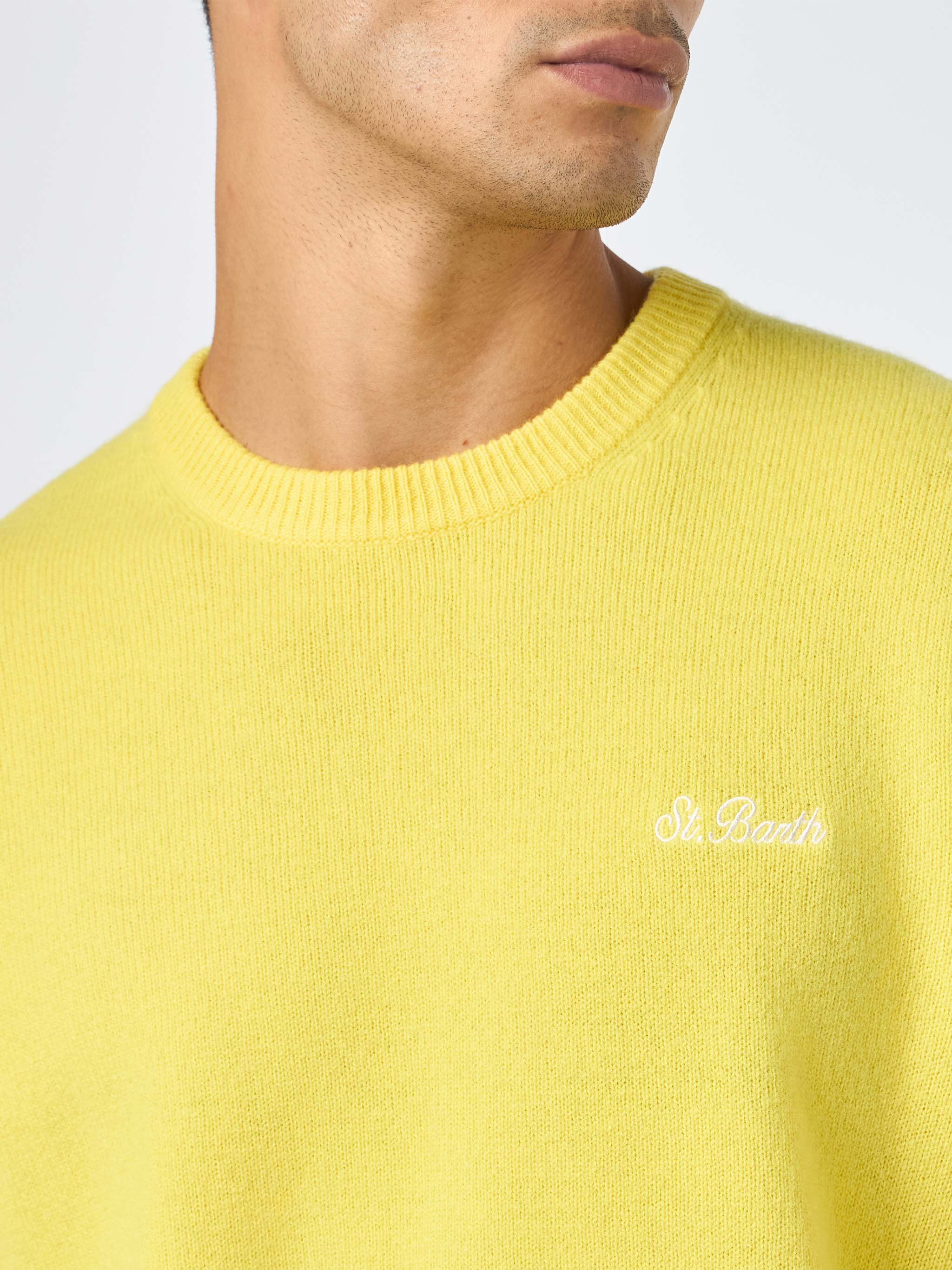 Yellow sweater Regent in lambswool - Image 3