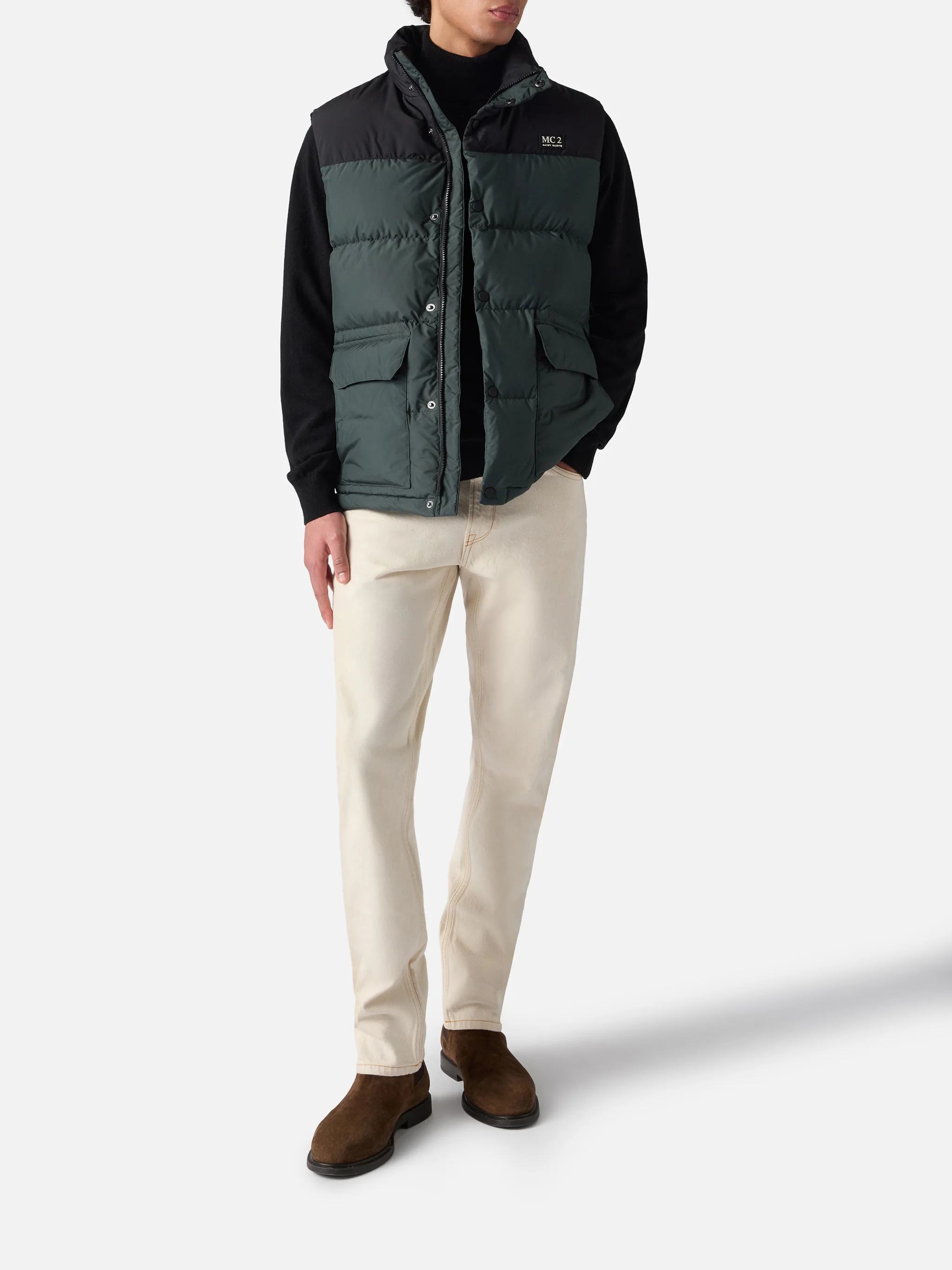 Thunder green padded vest - Image 2