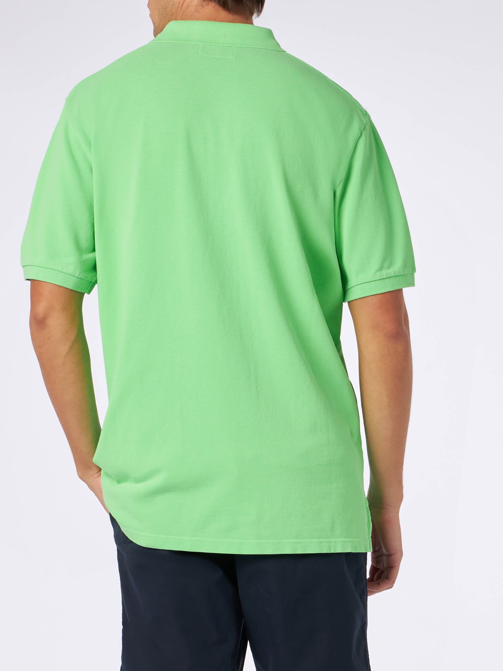 Beverly Hills Vintage fluo green piquet polo - Image 3