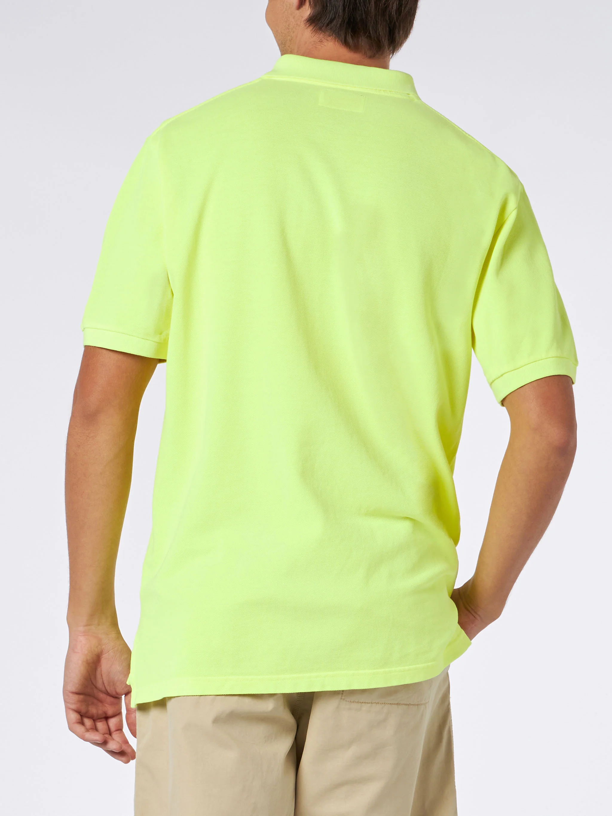 Beverly Hills Vintage fluo yellow piquet polo - Image 3