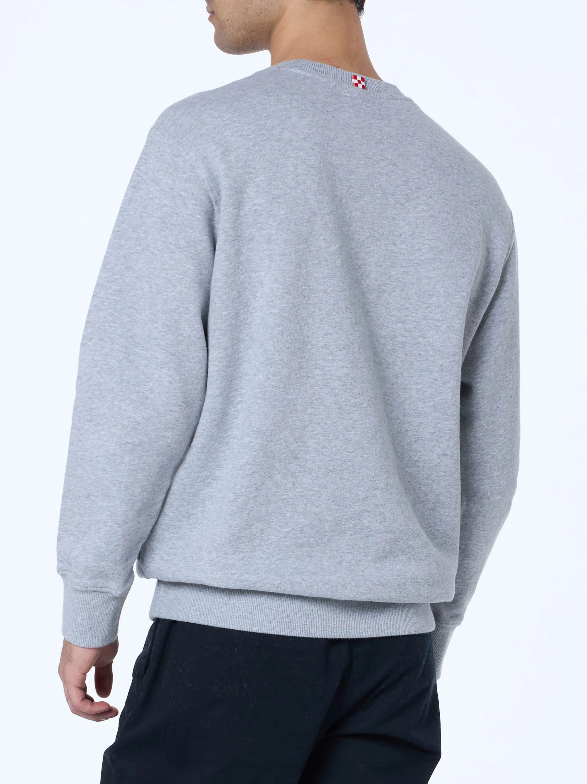 Soho sweatshirt with St. Barth Sport Club print in grey melange - Image 4