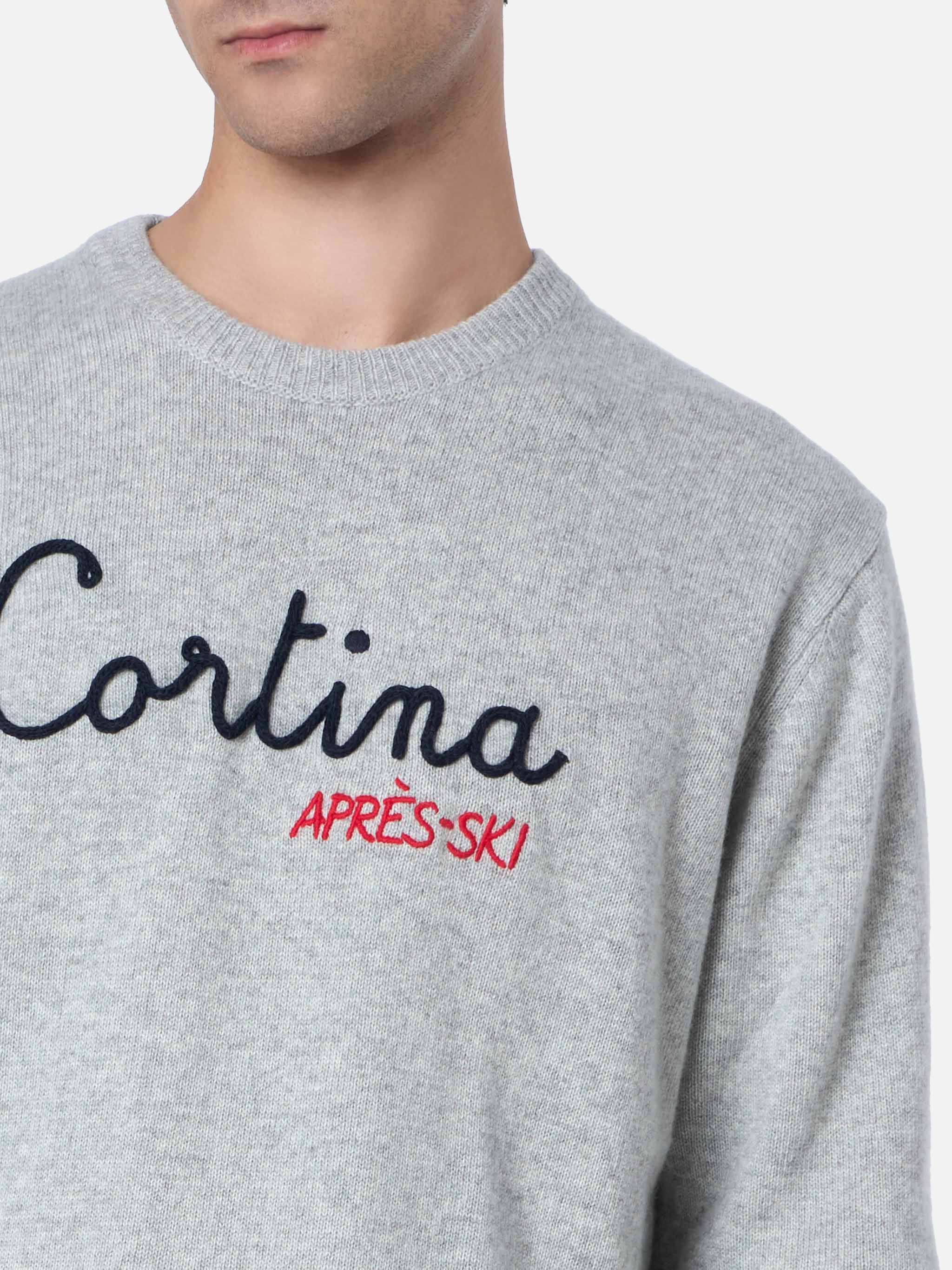 Crewneck sweater Heron with Cortina embroidery - Image 2
