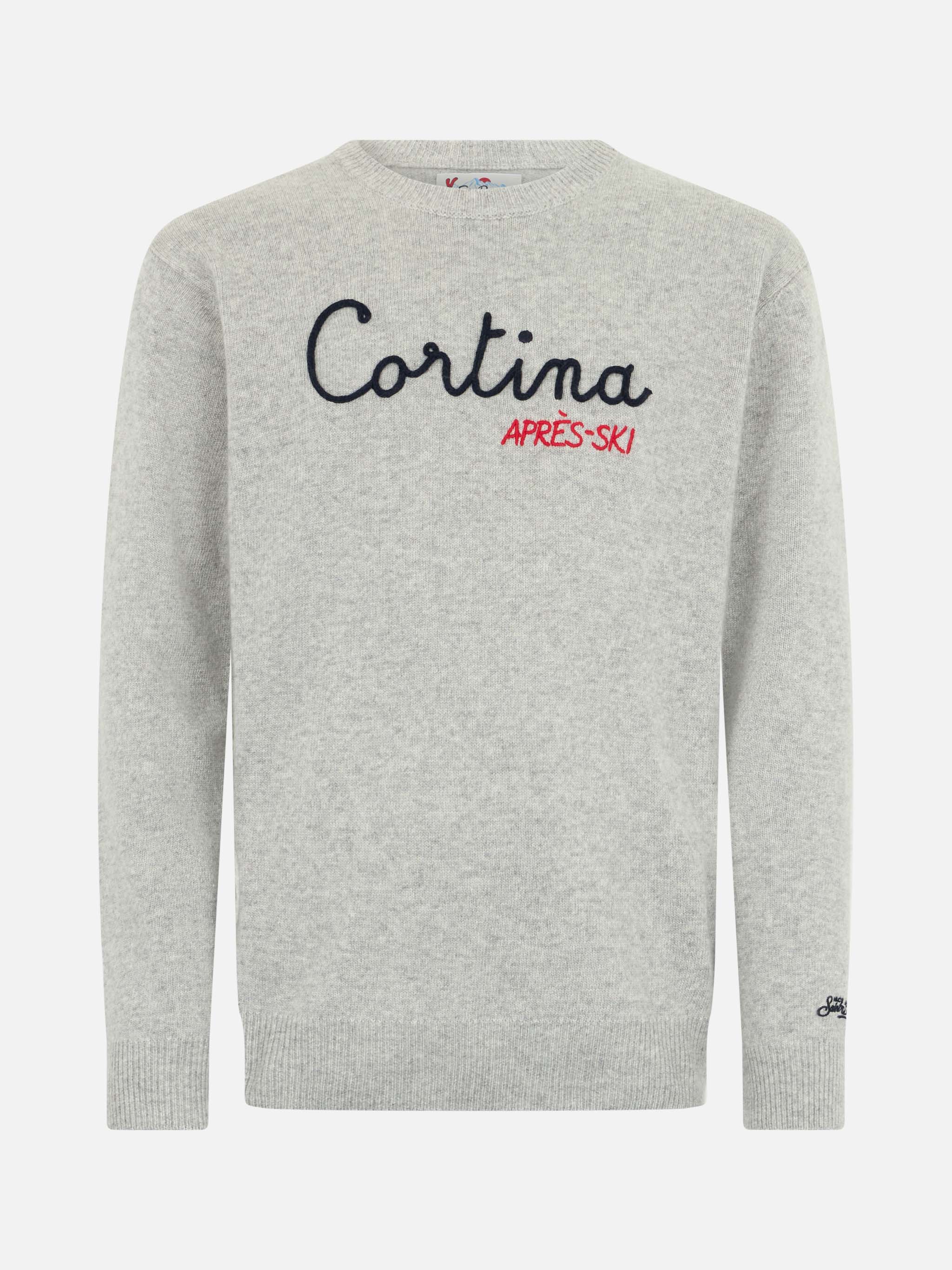 Crewneck sweater Heron with Cortina embroidery - Image 4