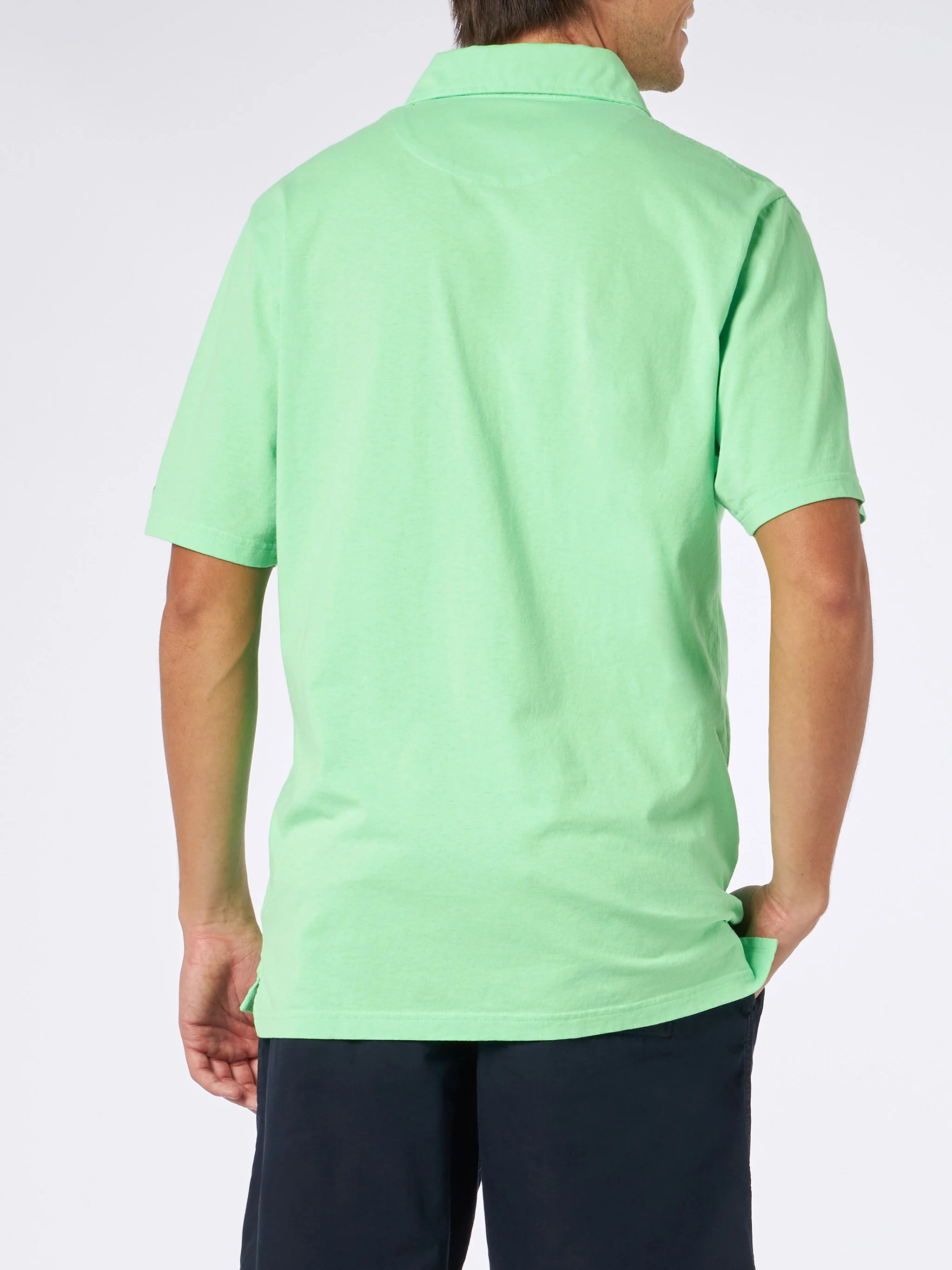 Brighton green cotton jersey polo - Image 3