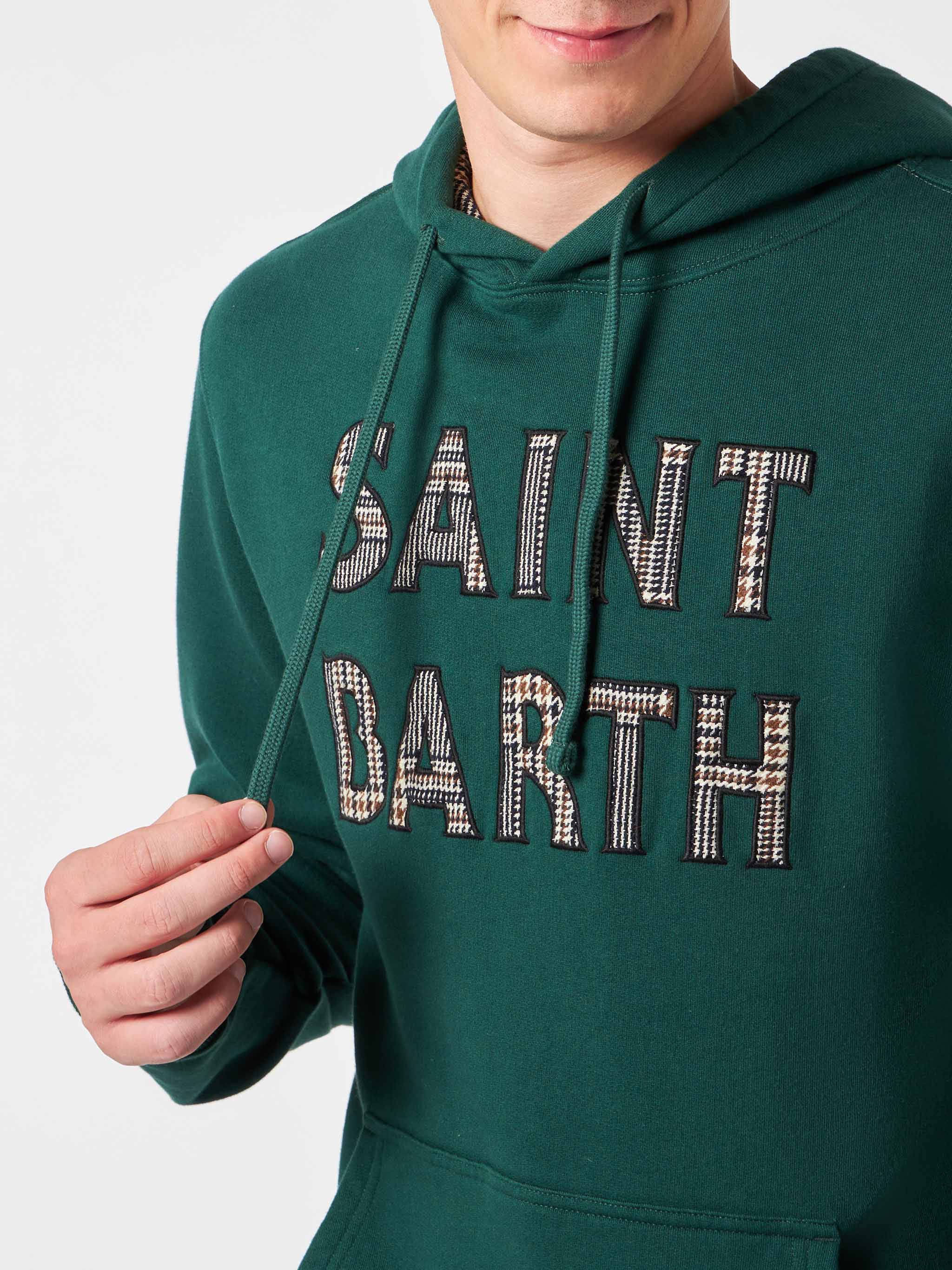 Tribeca green hoodie with patch - Image 2