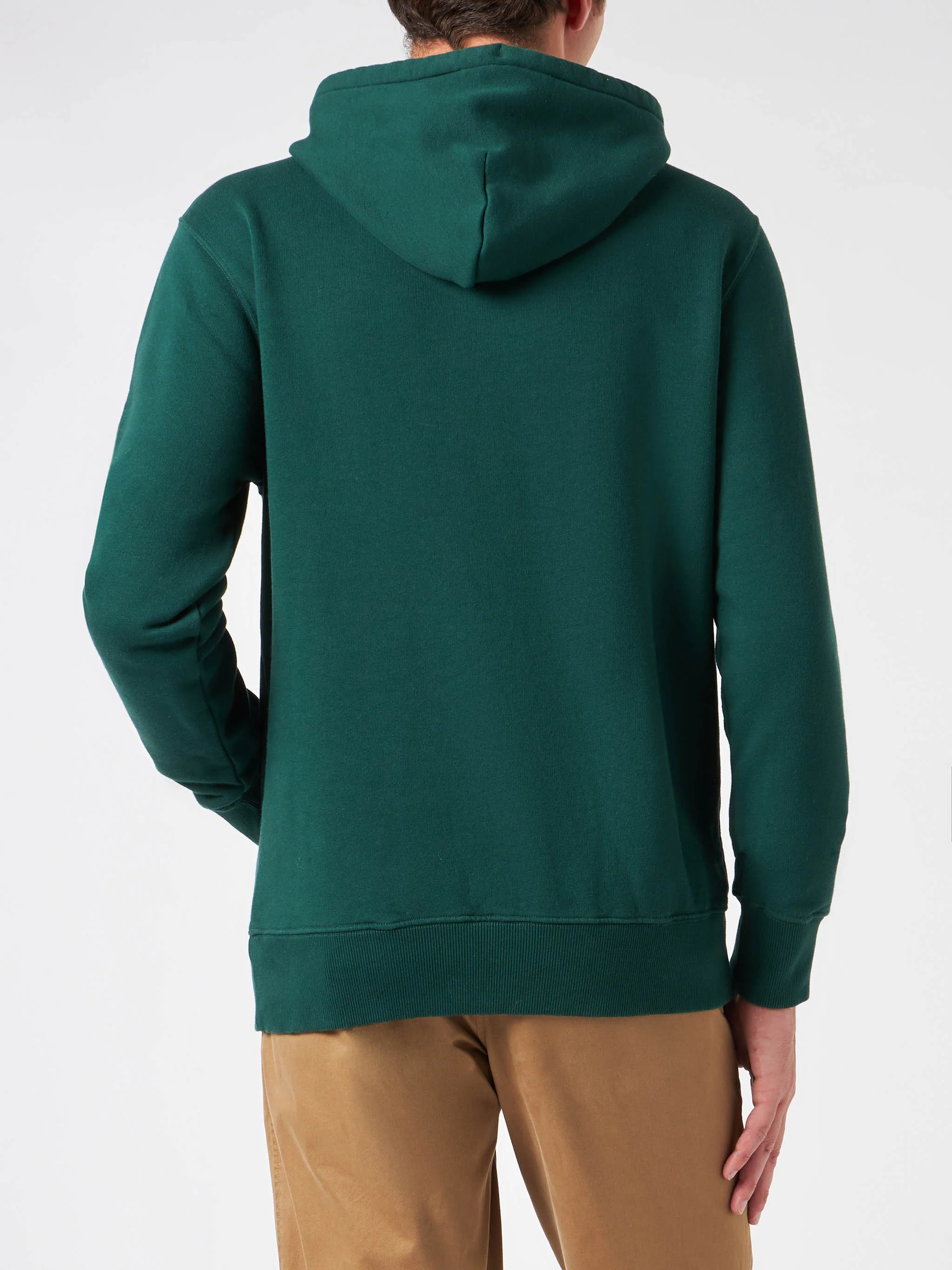 Tribeca green hoodie with patch - Image 3