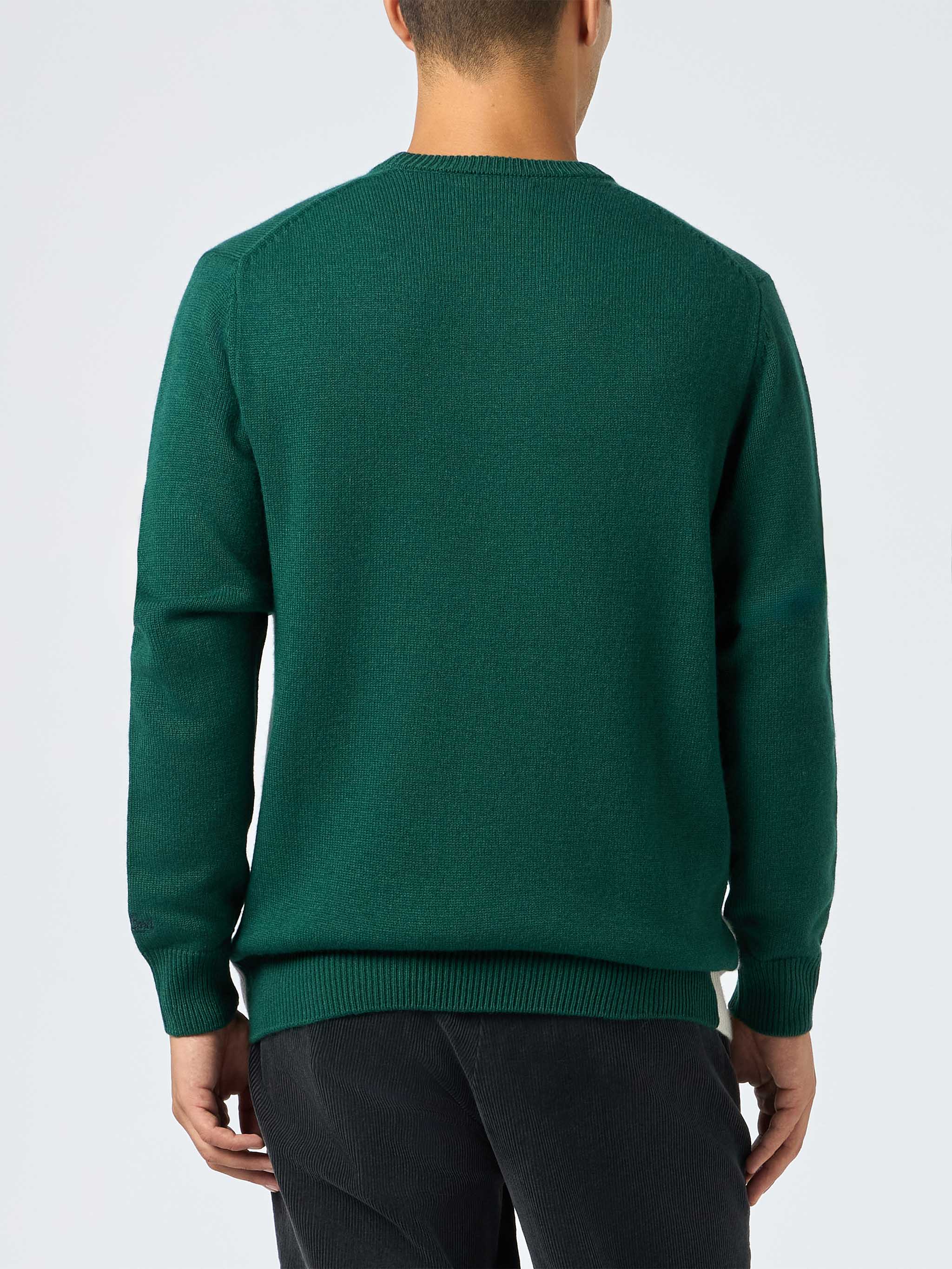 Crewneck sweater Heron with Courchevel postcard jacquard - Image 3