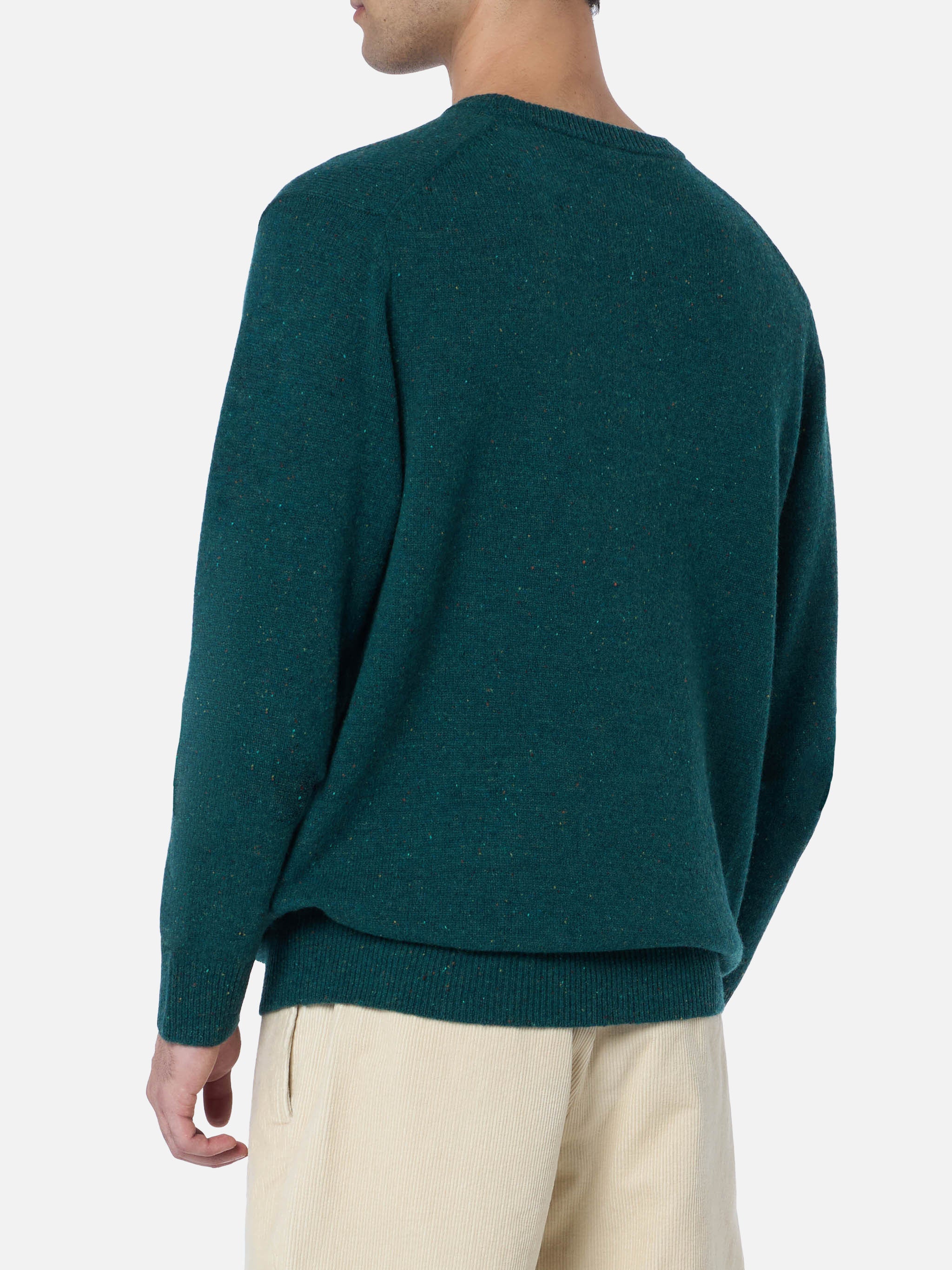 Crewneck sweater Heron with basset hound jacquard - Image 3