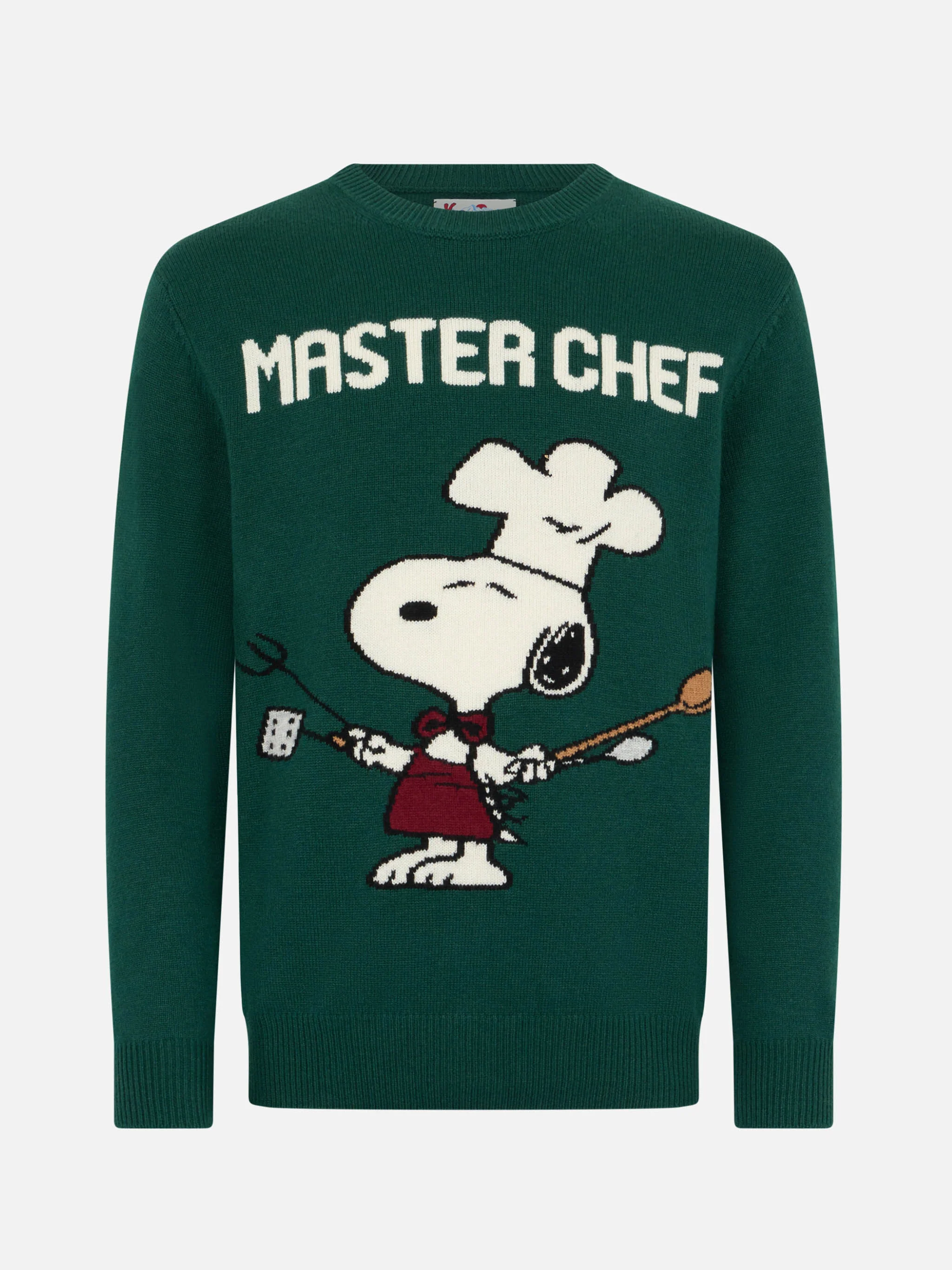 Crewneck sweater Heron with Snoopy master chef jacquard | SNOOPY PEANUTS SPECIAL EDITION - Image 4