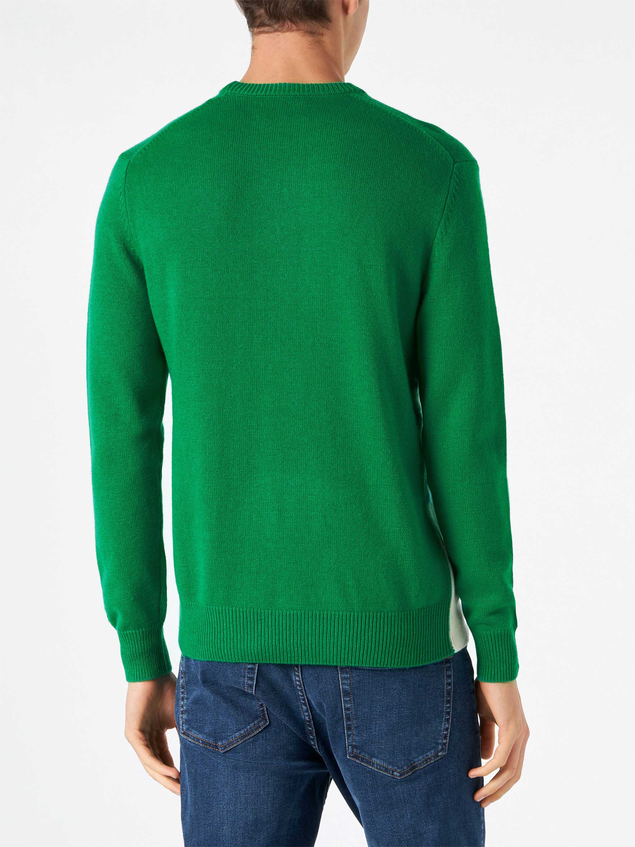 Crewneck sweater with St. Moritz postcard jacquard - Image 3