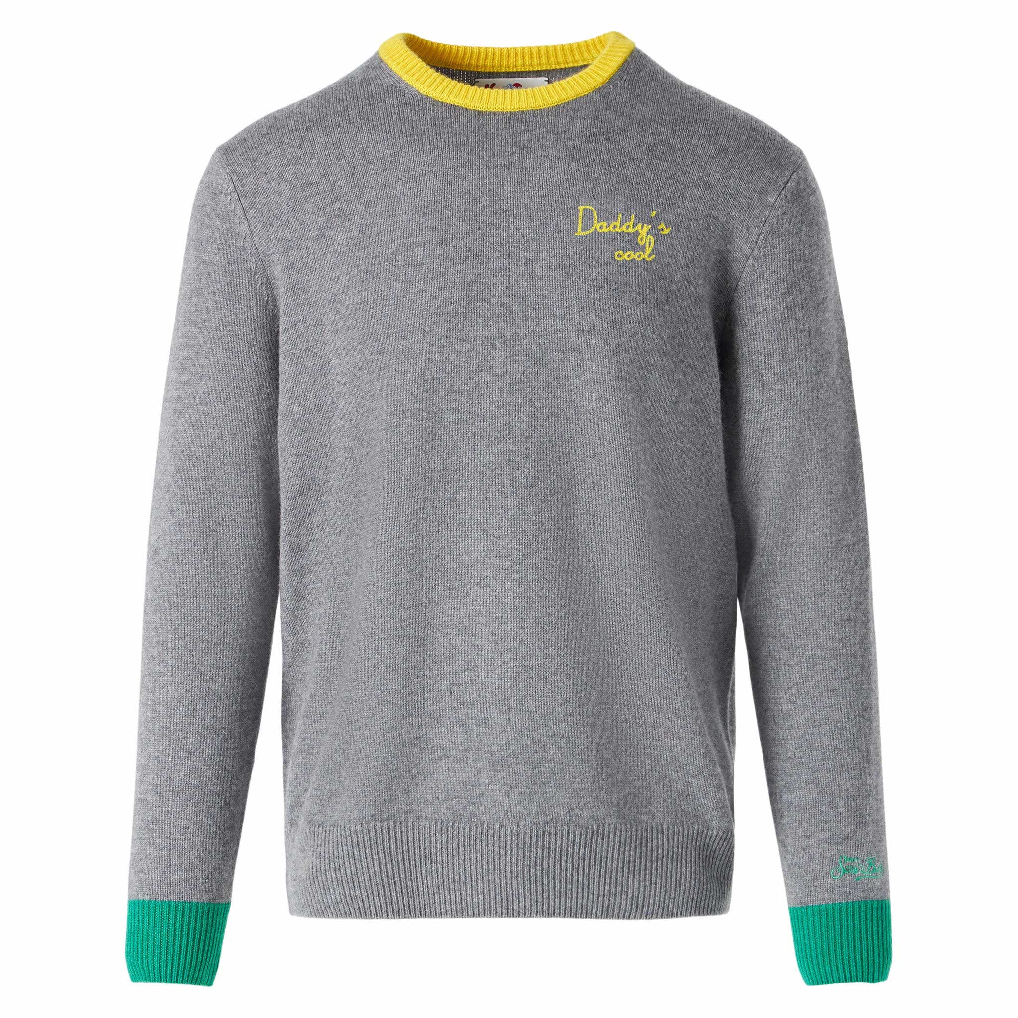 Crewneck sweater Heron with Daddy's cool embroidery - Image 3