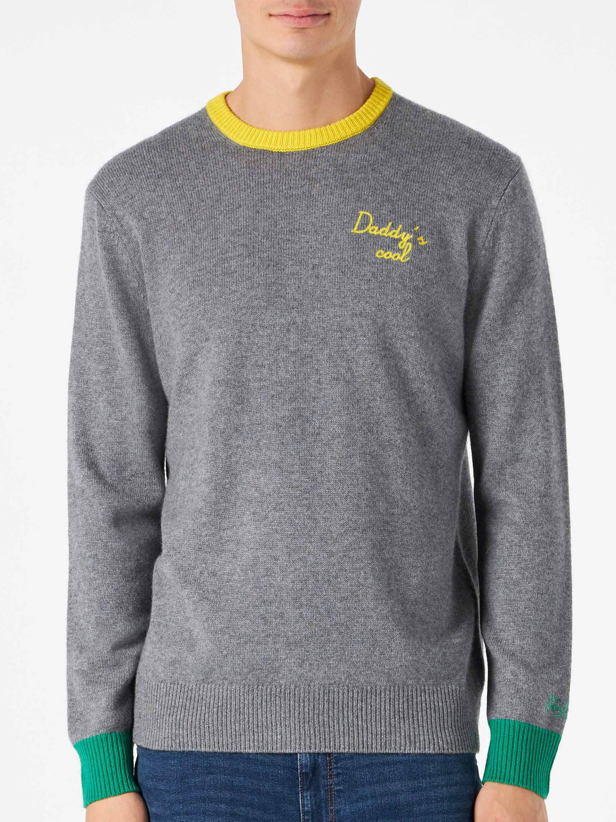 Crewneck sweater Heron with Daddy's cool embroidery - Image 5
