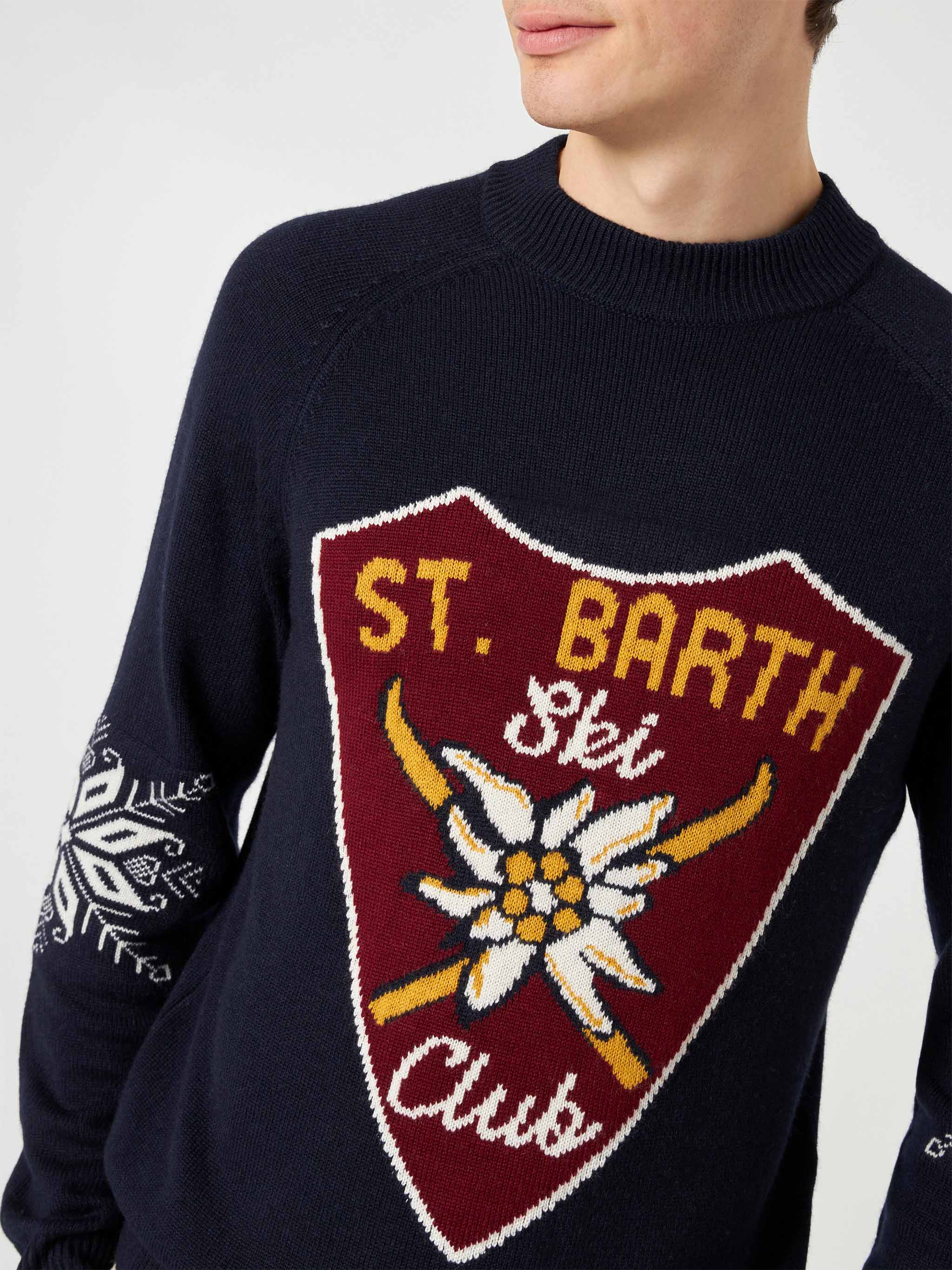 Half-turtleneck sweater Davos with Alpine jacquard - Image 2