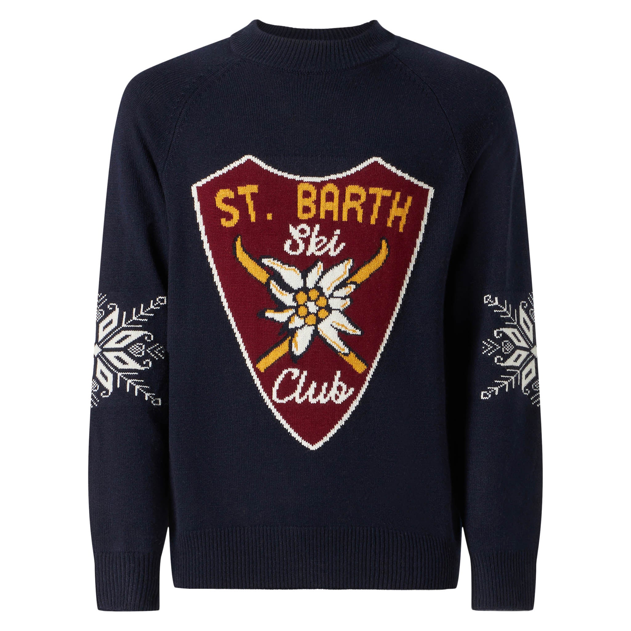 Half-turtleneck sweater Davos with Alpine jacquard - Image 4
