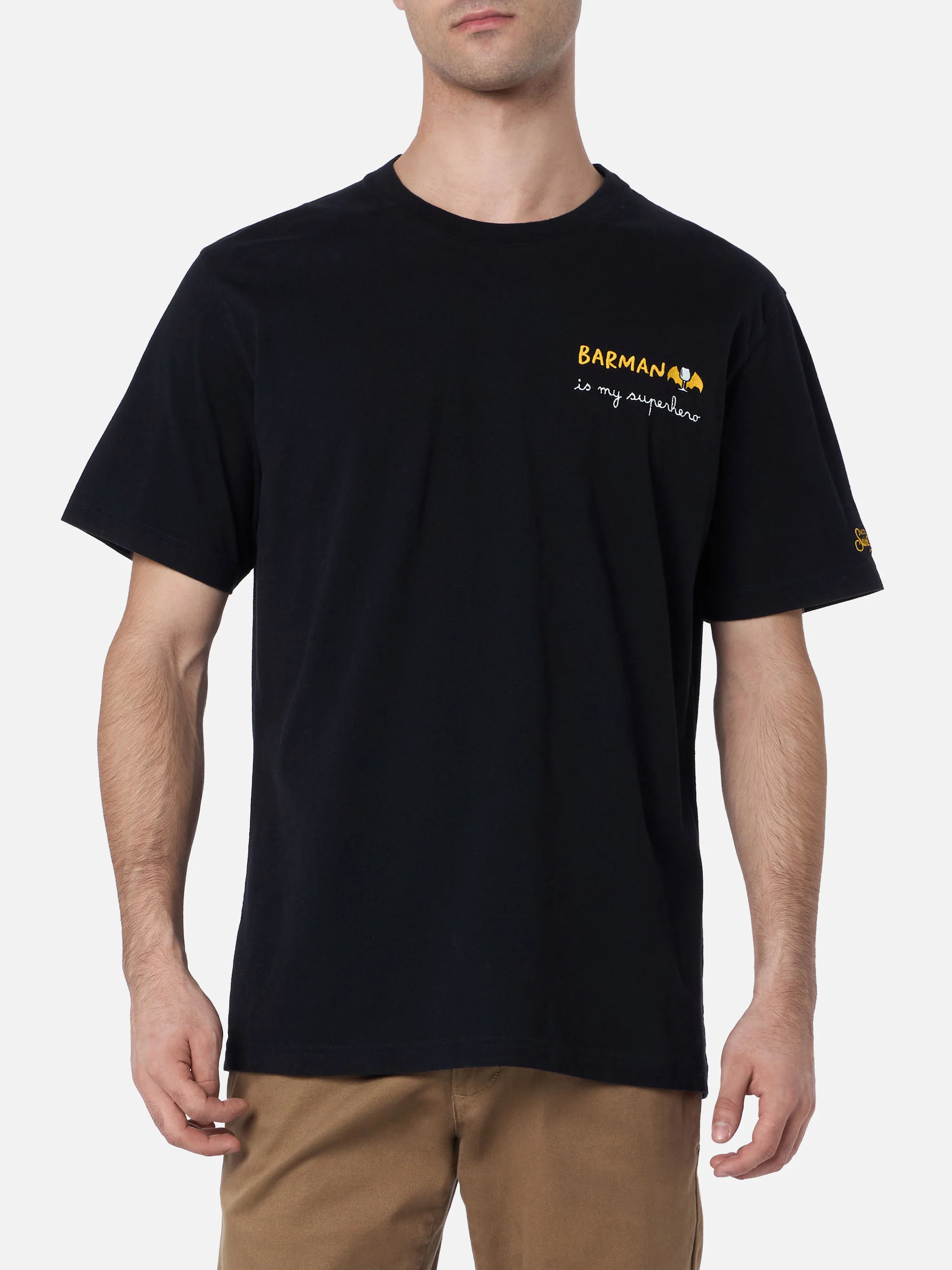 Arnott heavy cotton t-shirt with Barman embroidery - Image 3
