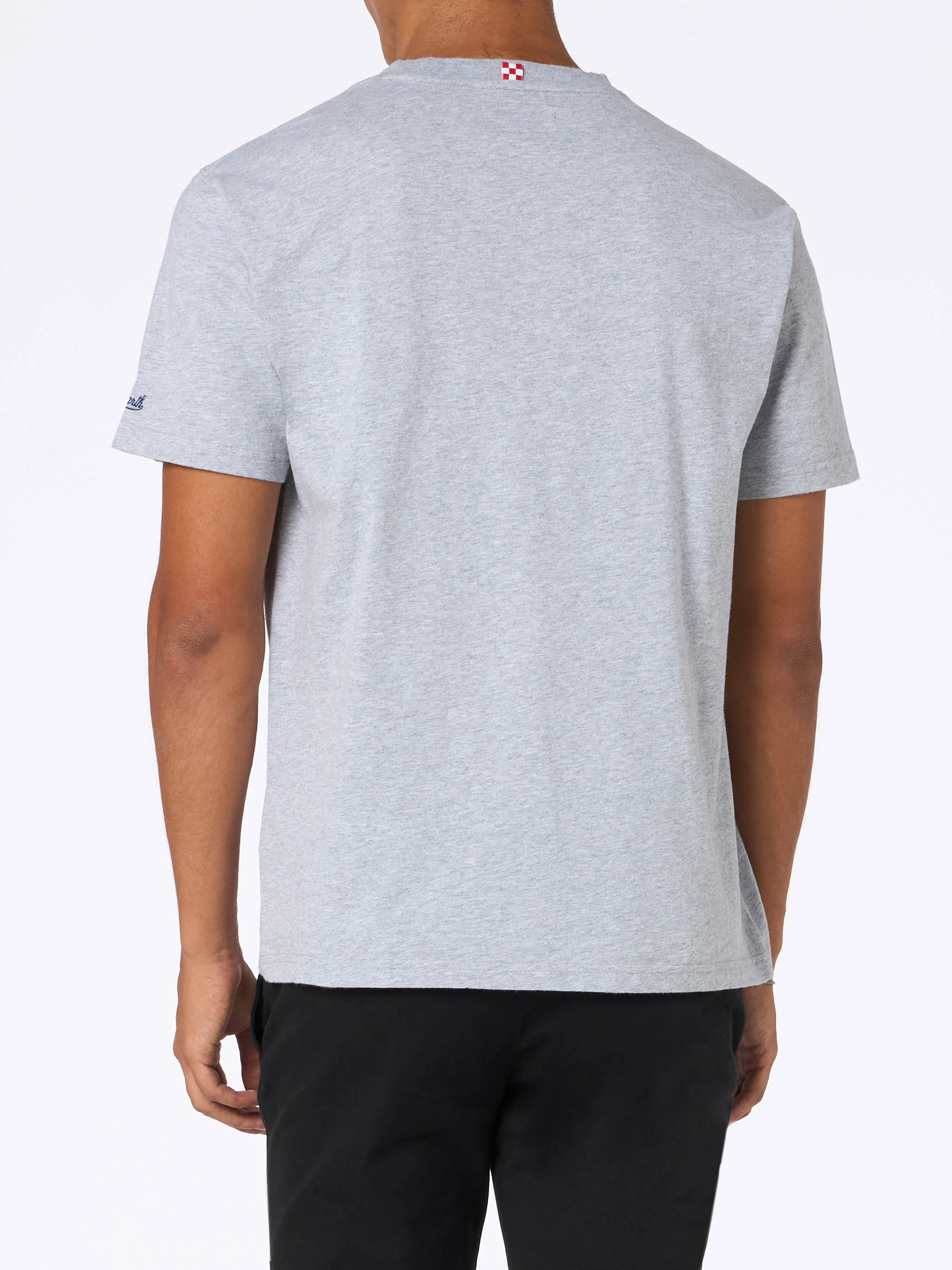 Arnott heavy cotton t-shirt with Col ghiaccio ci faccio lo Spritz embroidery | Special Edition - Image 5