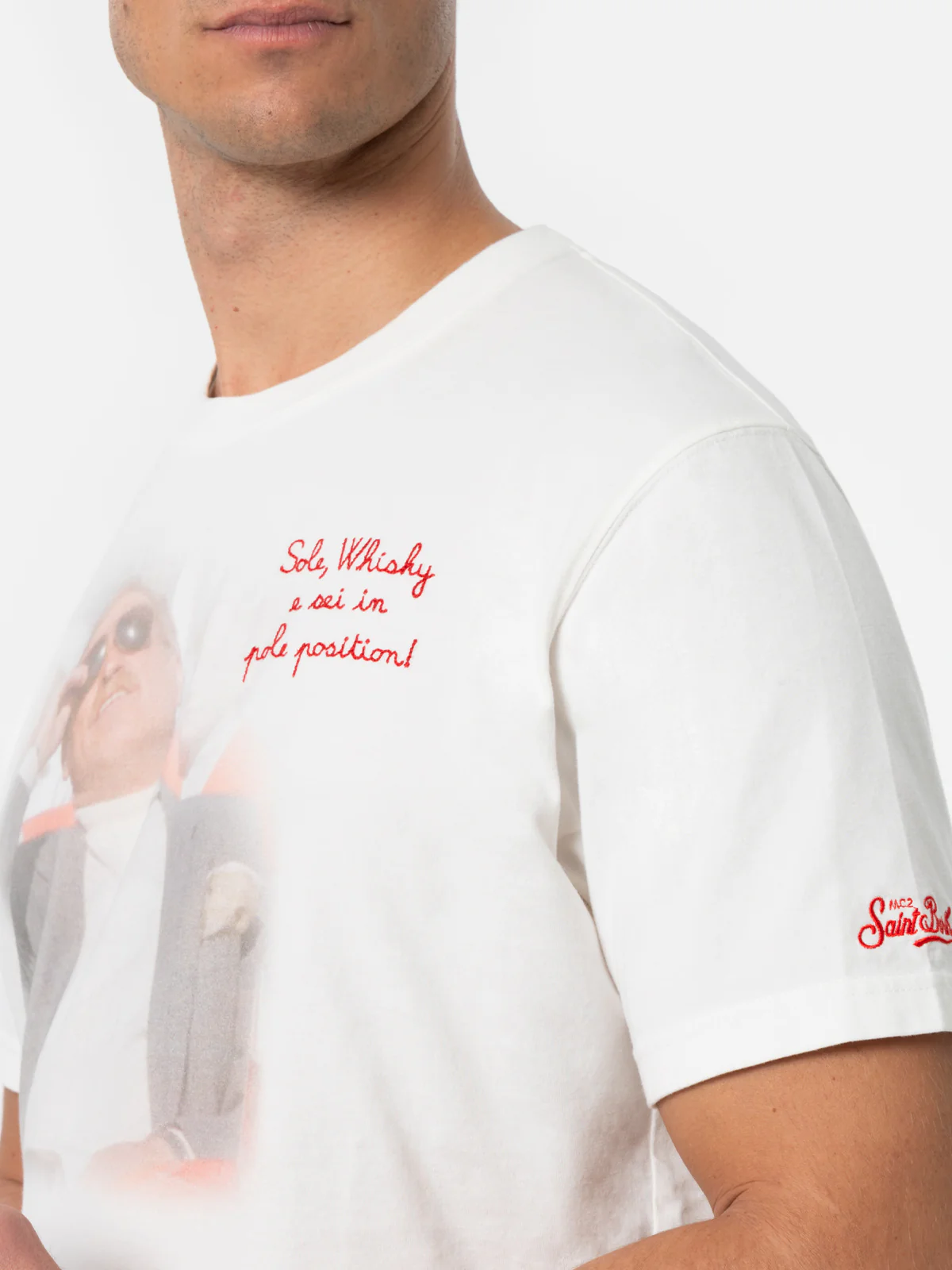 Arnott heavy cotton t-shirt with Sole whisky embroidery | Special Edition - Image 2