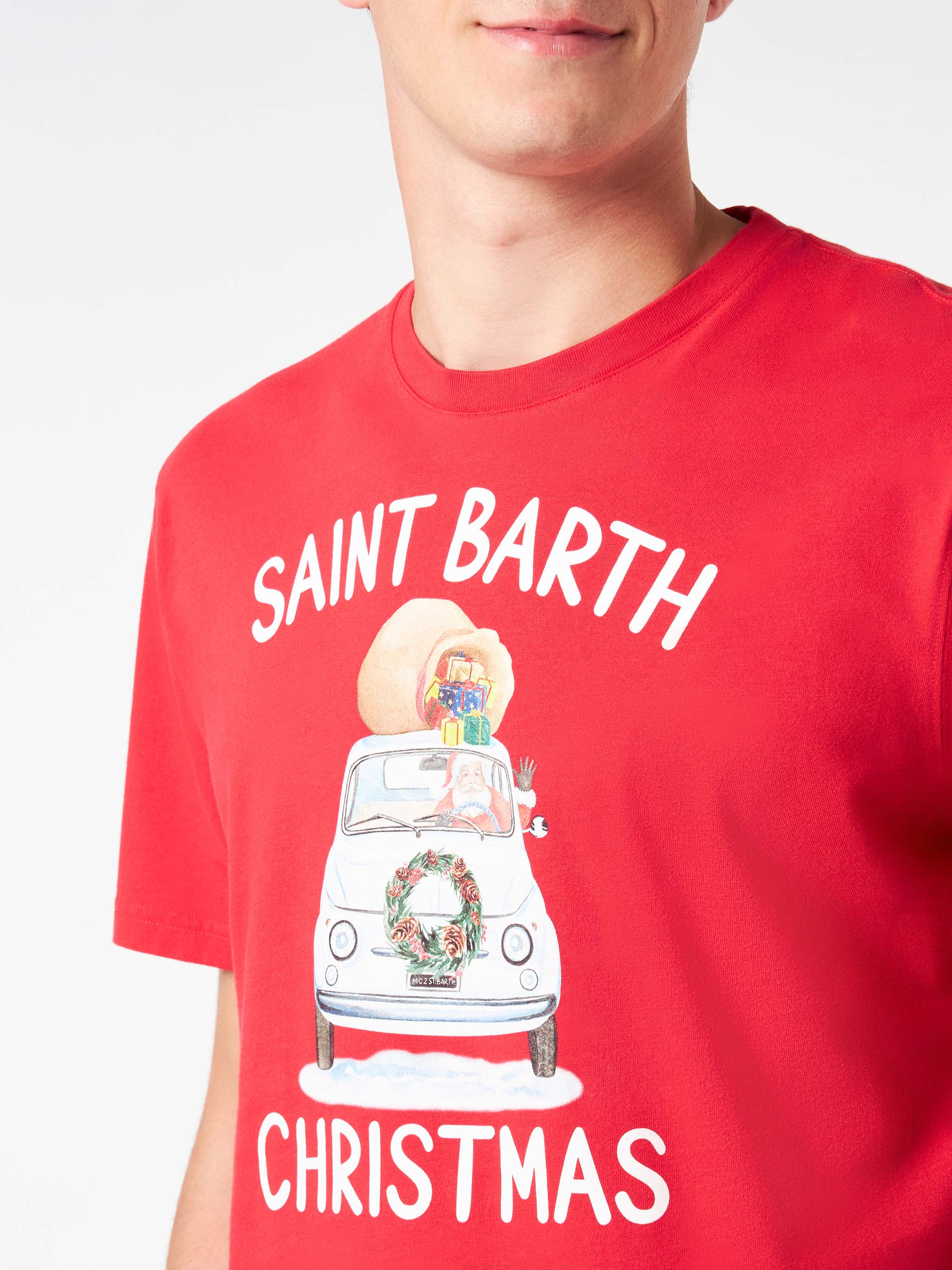 Arnott red St. Barth Christmas t-shirt - Image 2