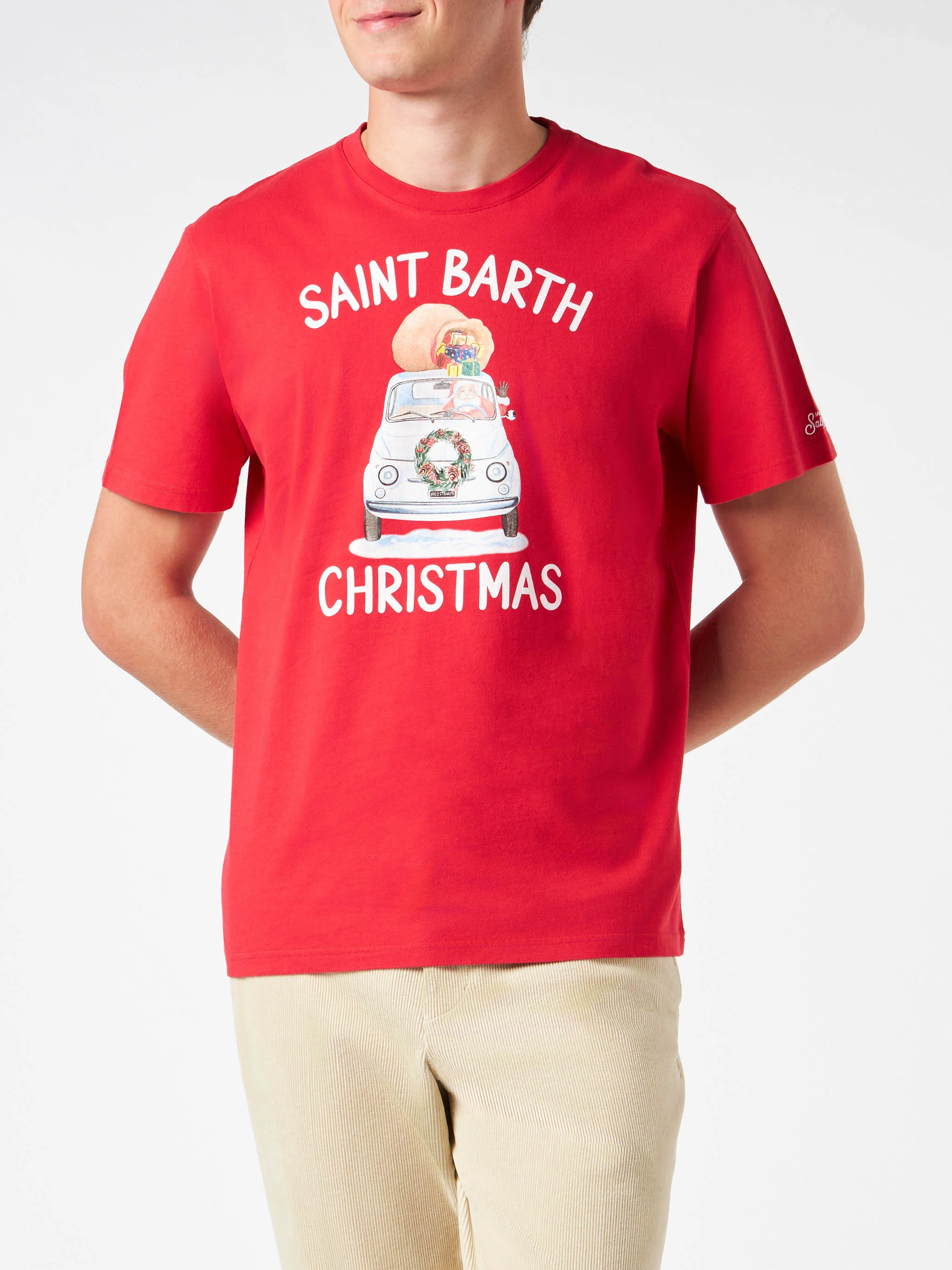 Arnott red St. Barth Christmas t-shirt - Image 3