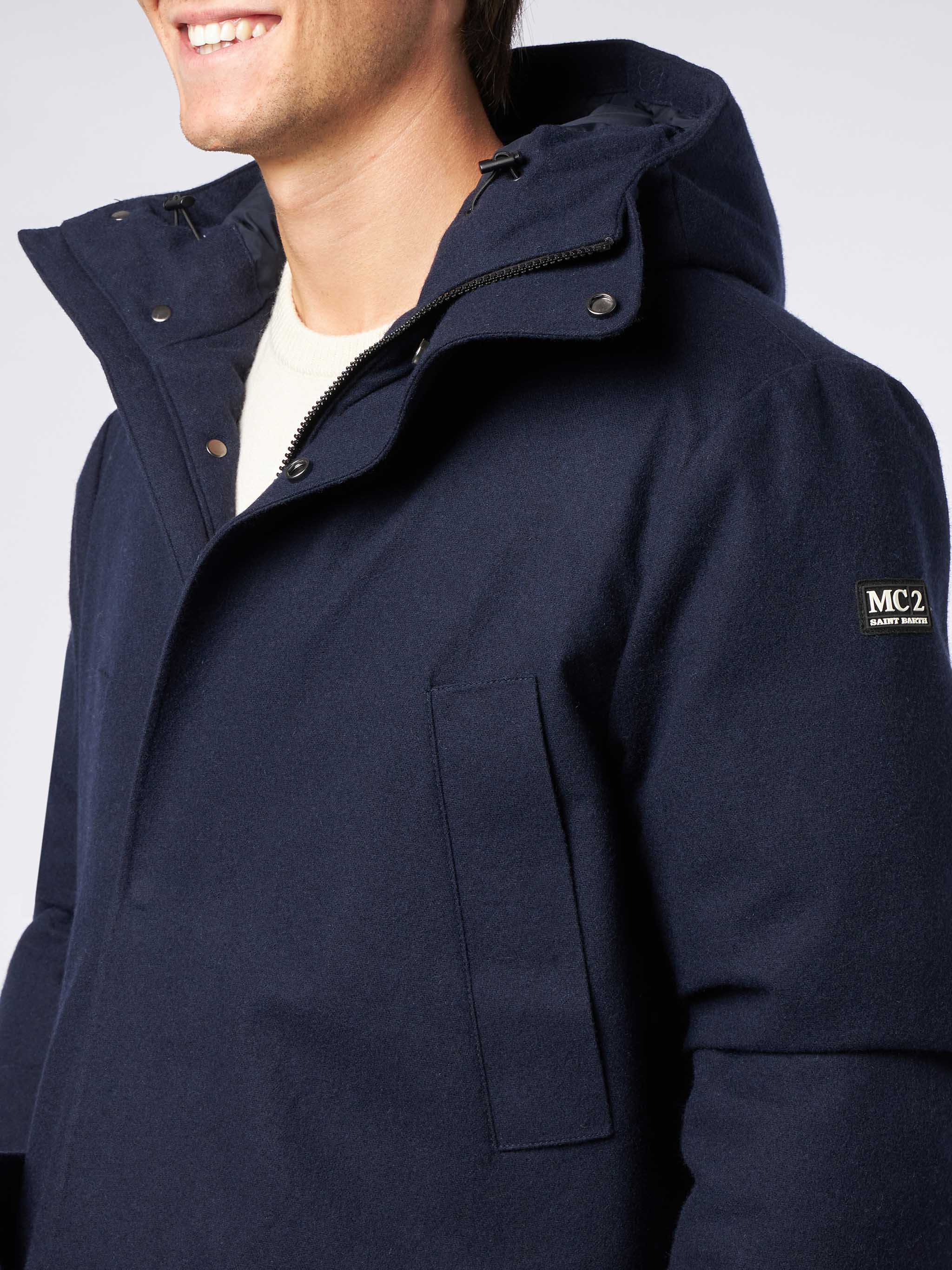 Voyager navy blue parka - Image 3