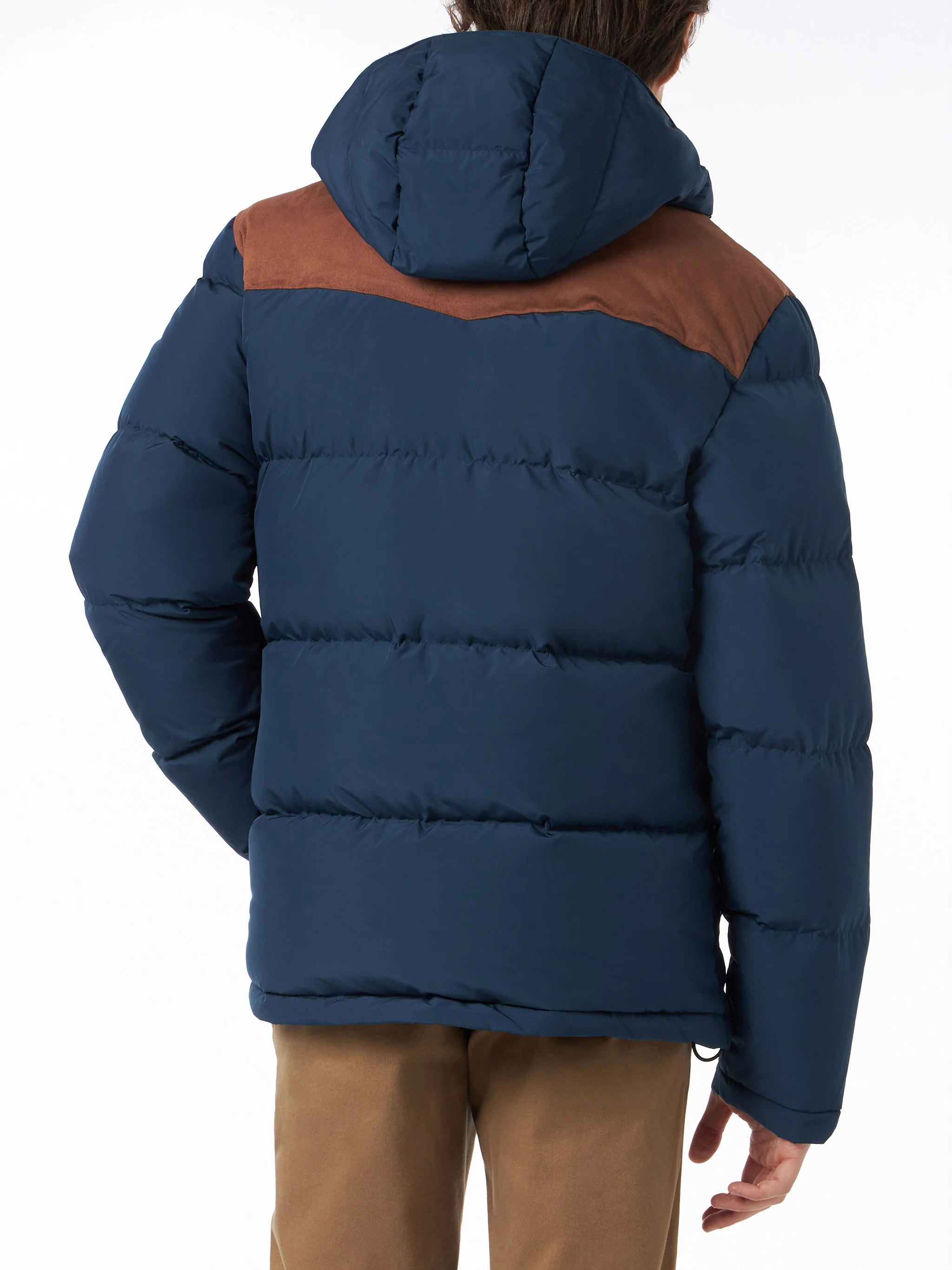 Baxter blue hooded down jacket - Image 2