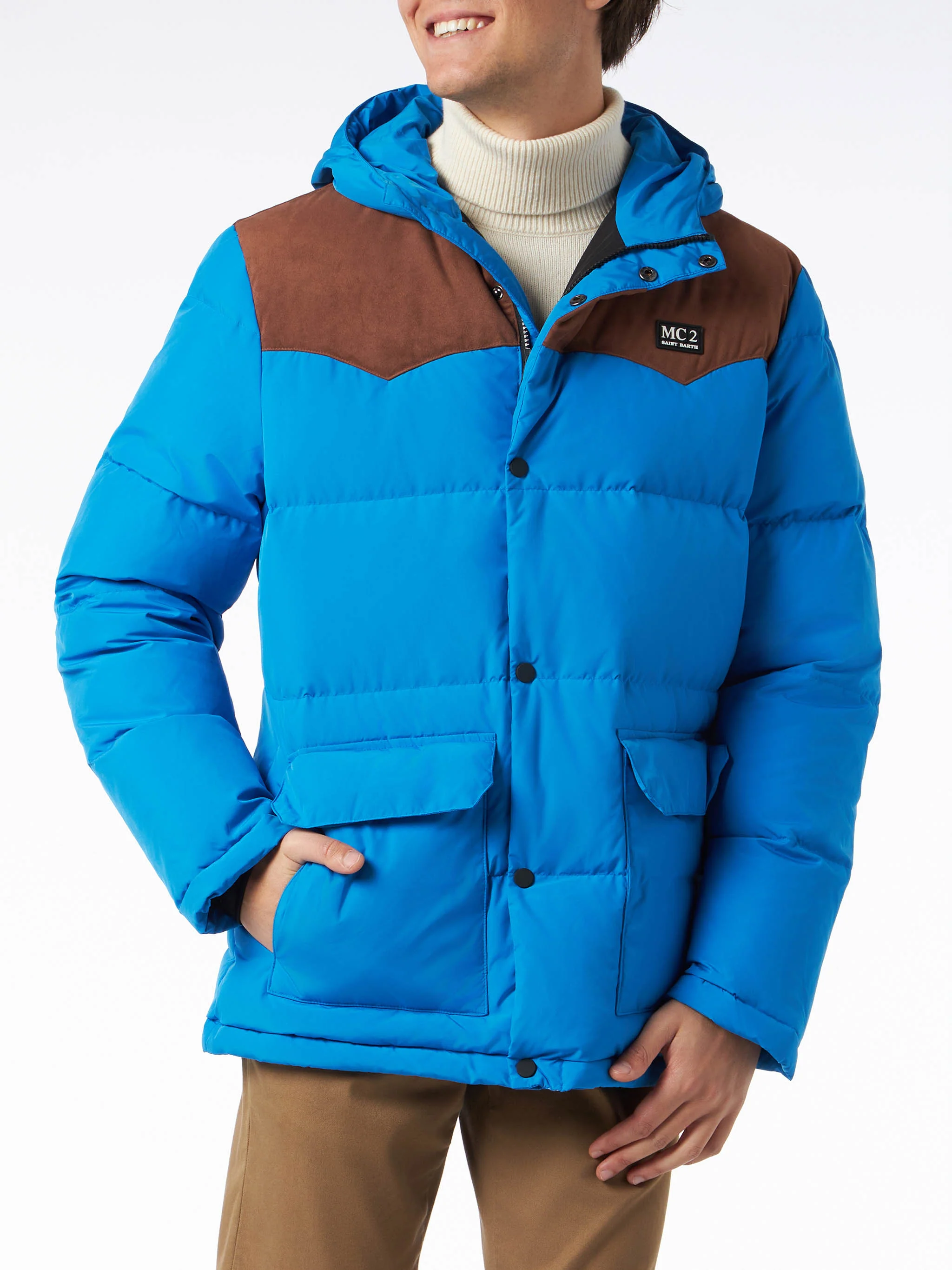 Baxter bluette hooded down jacket
