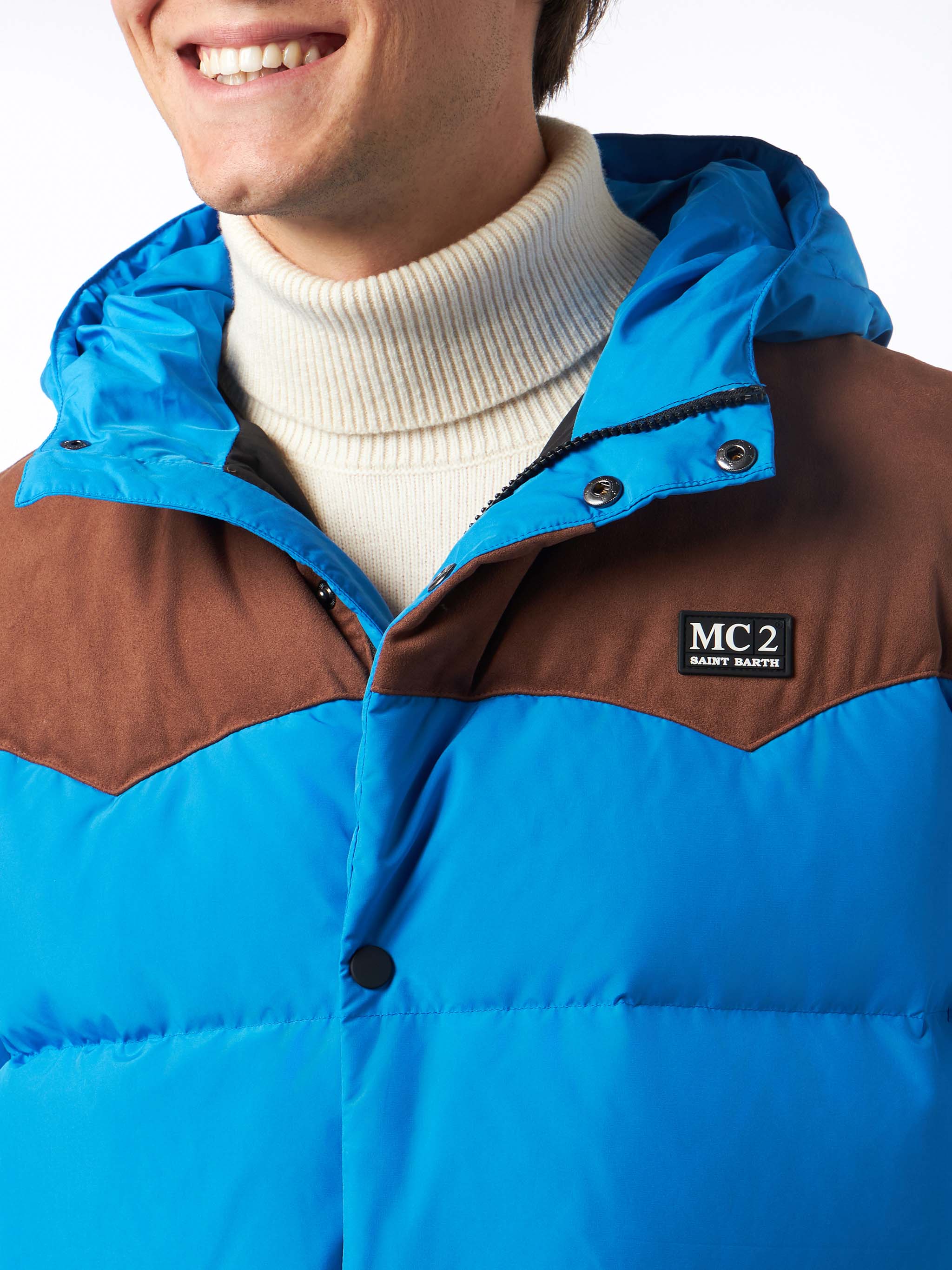 Baxter bluette hooded down jacket - Image 2