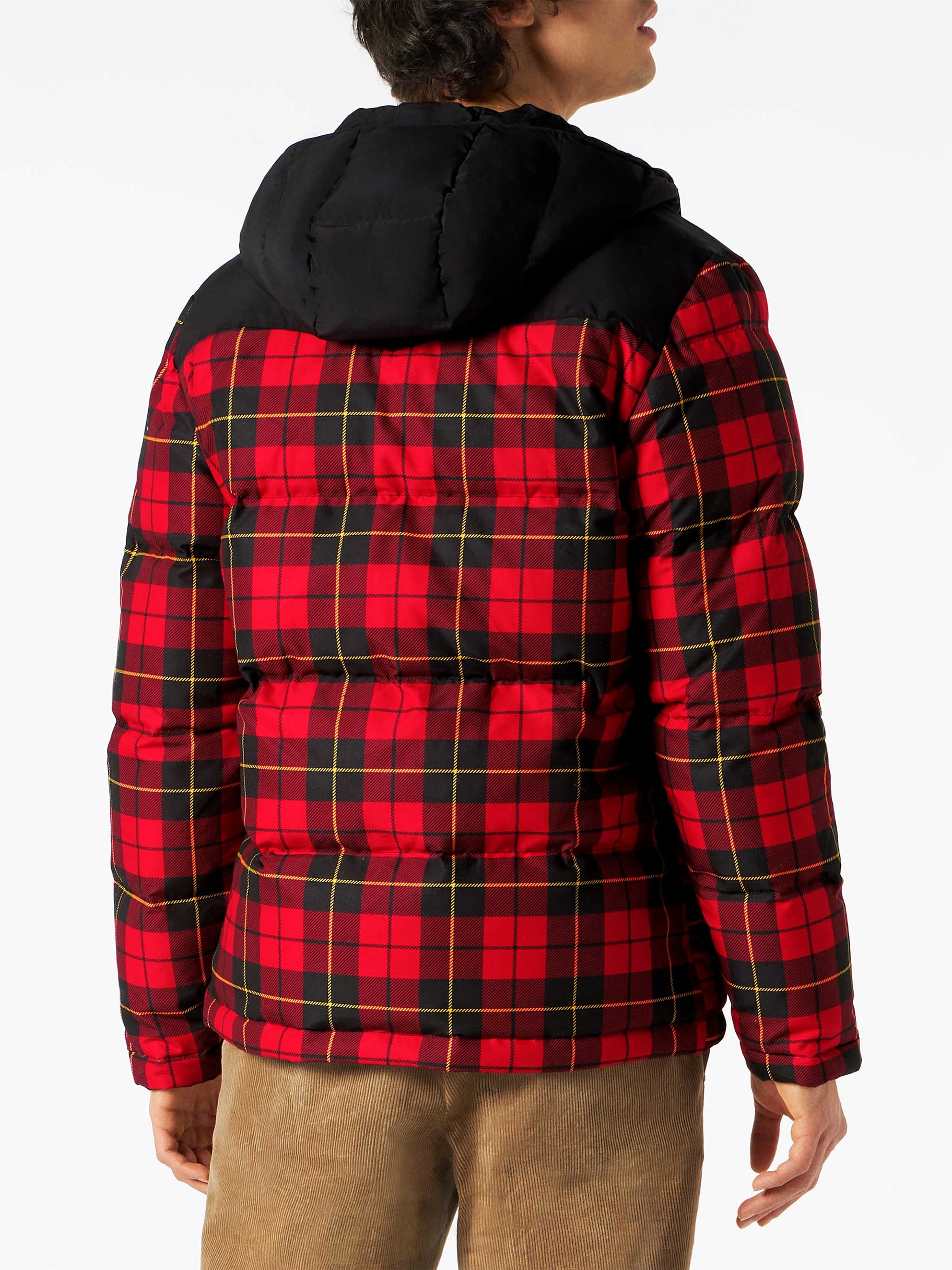 Baxter Tex red tartan down jacket - Image 3